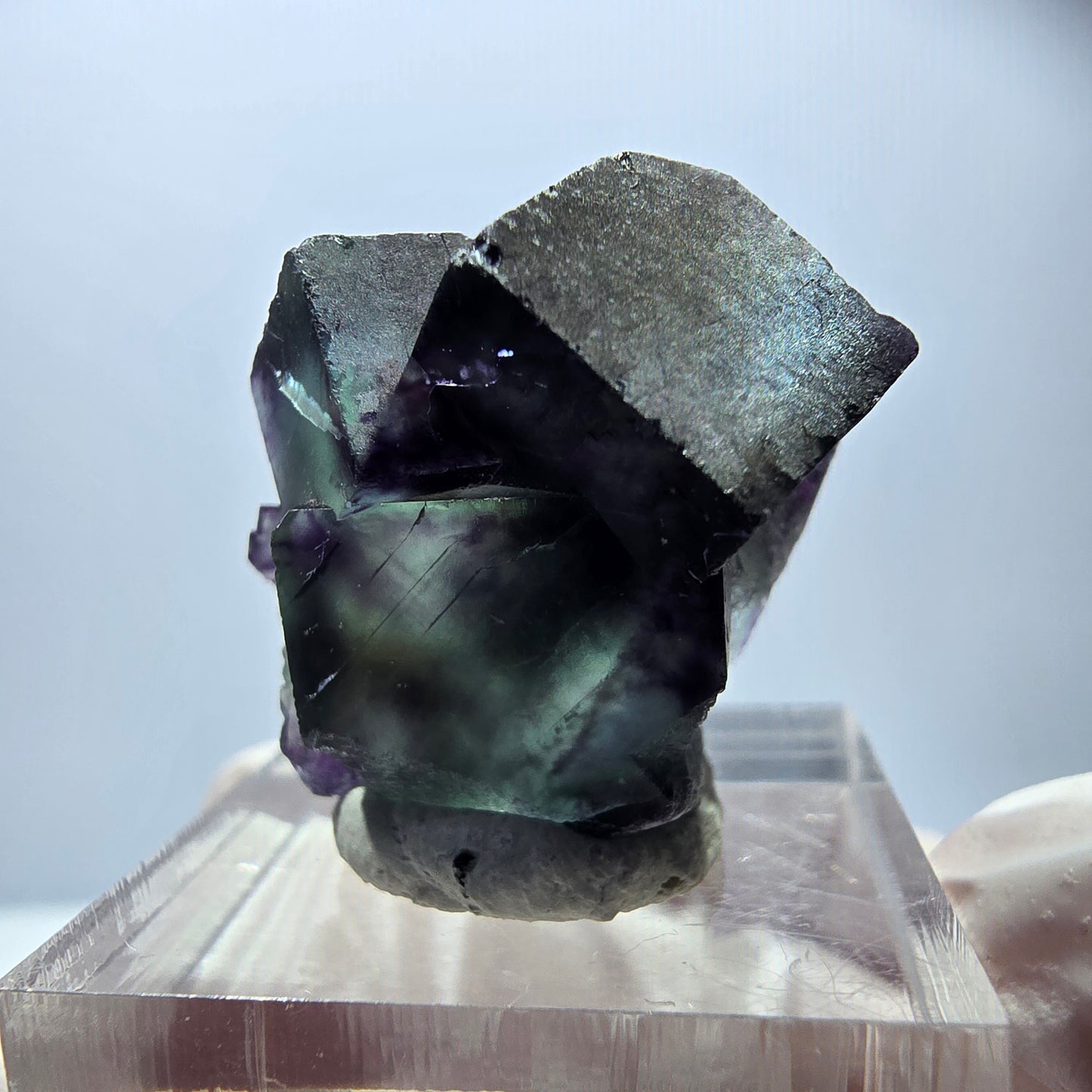 Rare Fluorite Cube Specimen, green purple Okorusu, Namibia 24*21*19mm