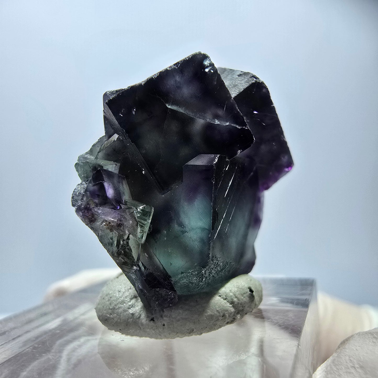 Rare Fluorite Cube Specimen, green purple Okorusu, Namibia 24*21*19mm