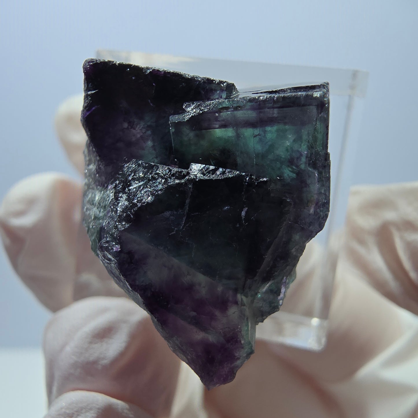 Rare Fluorite Cube Specimen, green purple Okorusu, Namibia 30*18*16mm