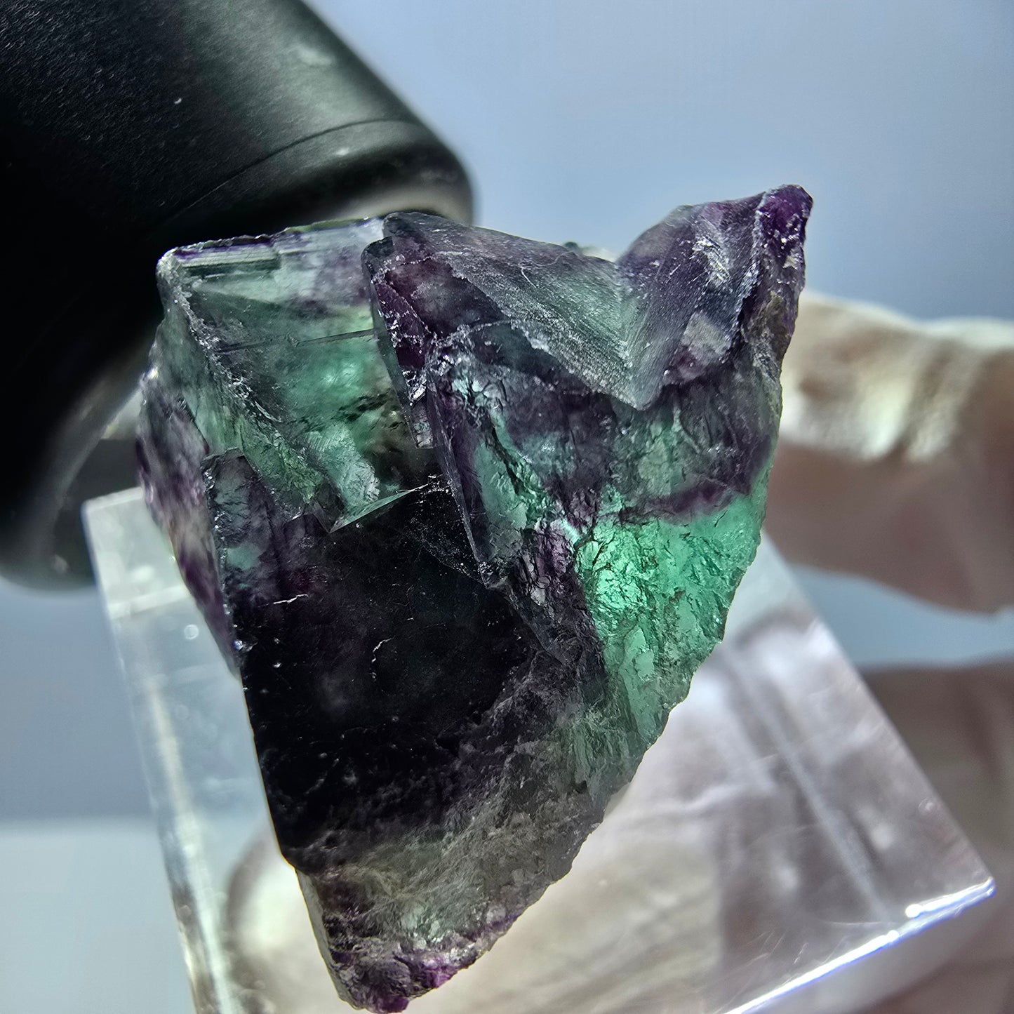 Rare Fluorite Cube Specimen, green purple Okorusu, Namibia 30*18*16mm