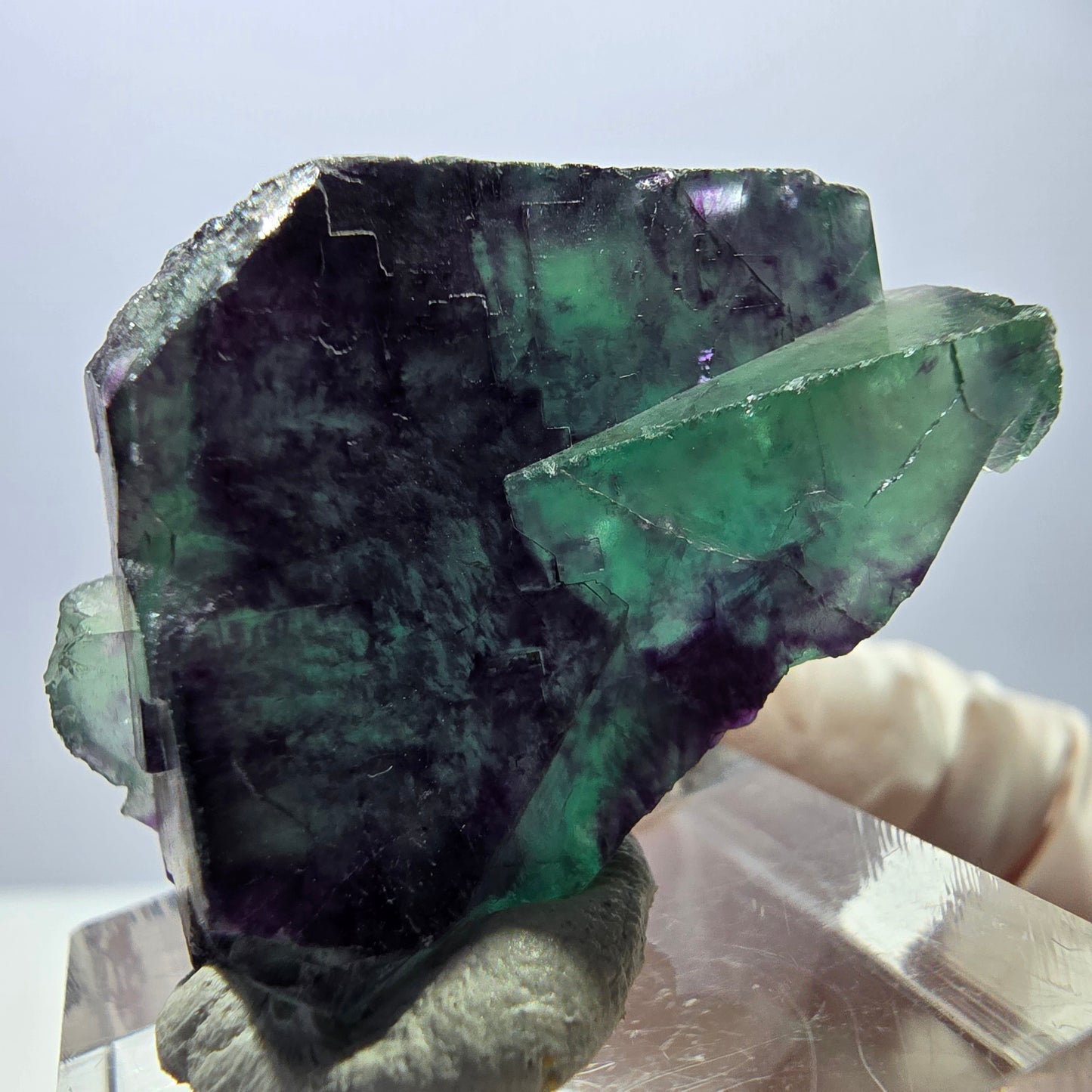 Rare Fluorite Cube Specimen, green purple Okorusu, Namibia 29*28*19mm