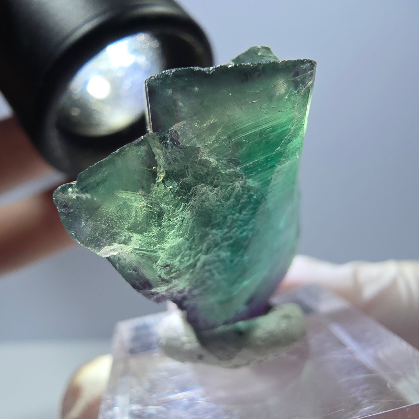 Rare Fluorite Cube Specimen, green purple Okorusu, Namibia 29*28*19mm