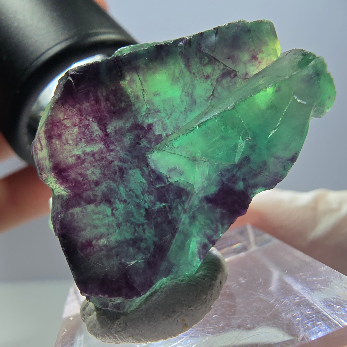 Rare Fluorite Cube Specimen, green purple Okorusu, Namibia 29*28*19mm