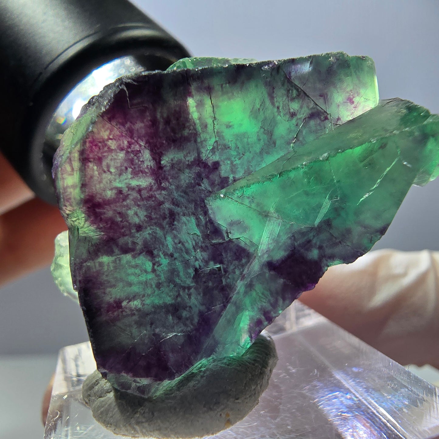 Rare Fluorite Cube Specimen, green purple Okorusu, Namibia 29*28*19mm
