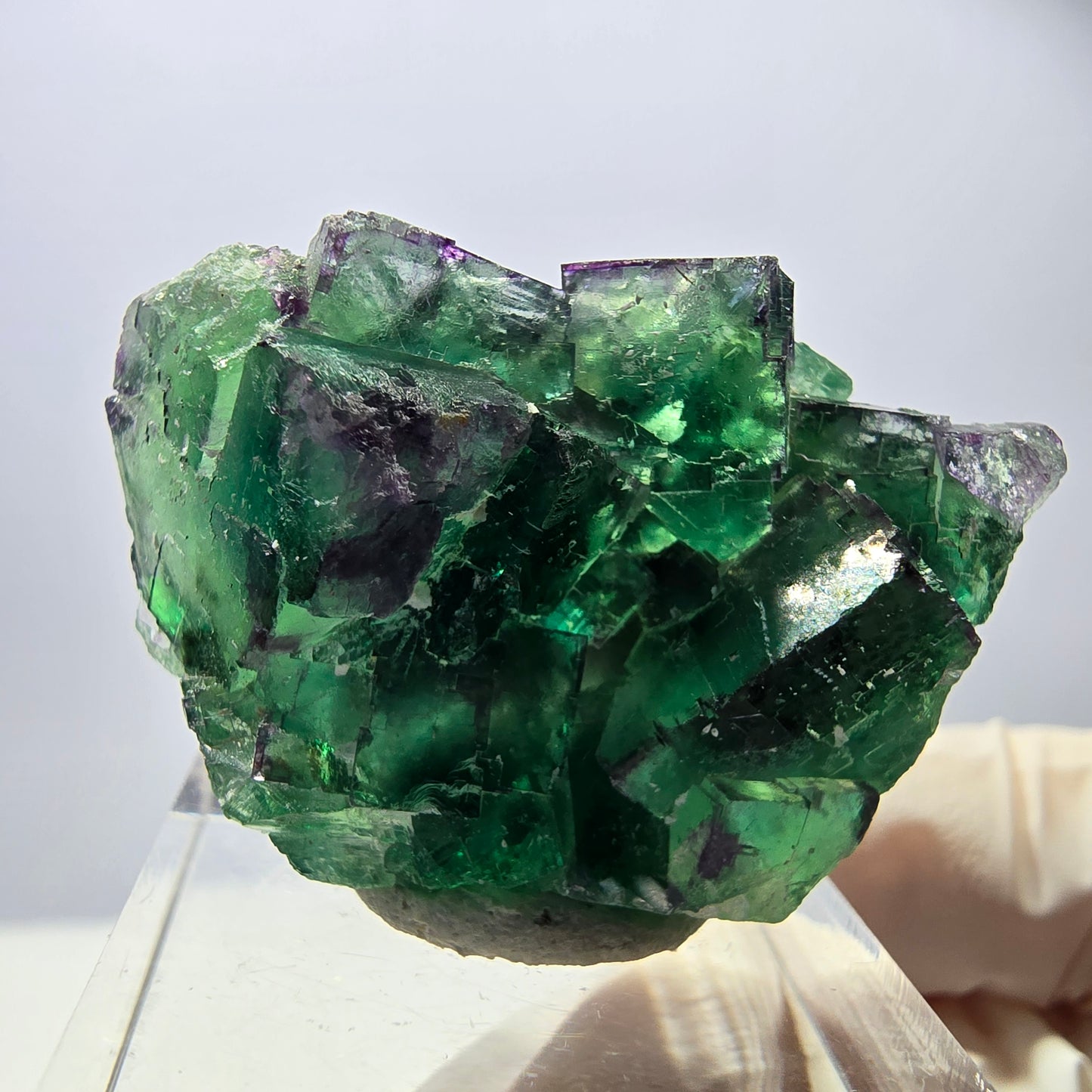 Rare Fluorite Cube Specimen, green purple Okorusu, Namibia 37*25*13mm