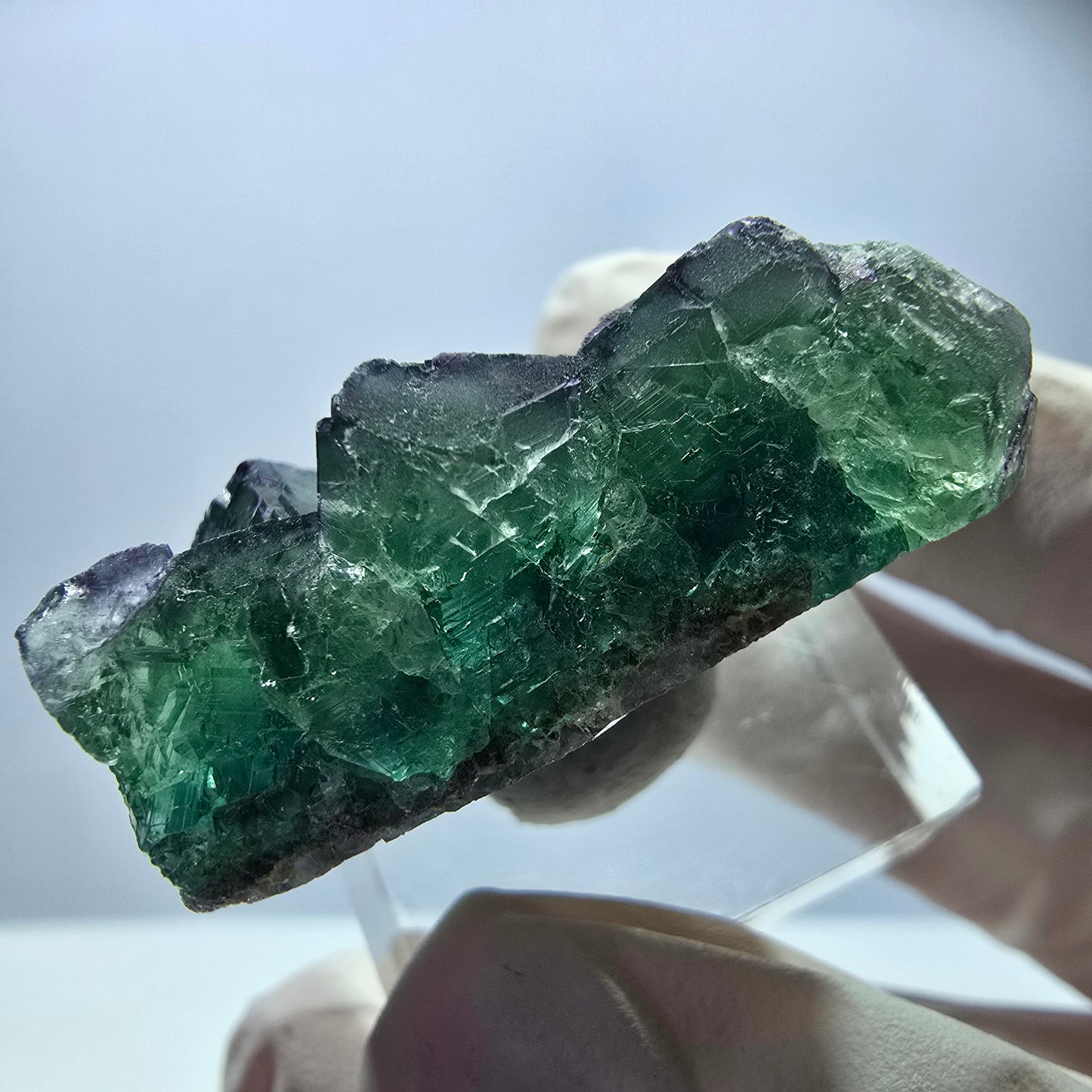 Rare Fluorite Cube Specimen, green purple Okorusu, Namibia 37*25*13mm