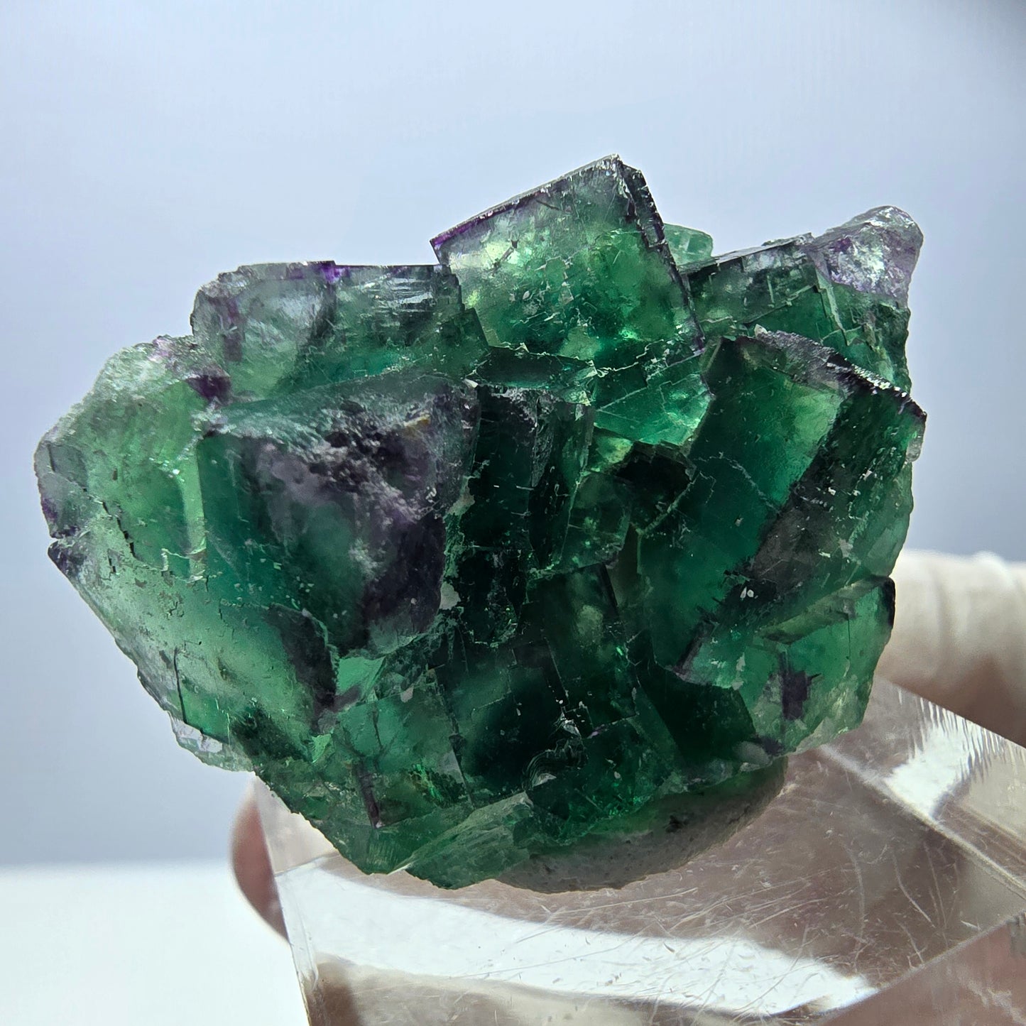 Rare Fluorite Cube Specimen, green purple Okorusu, Namibia 37*25*13mm