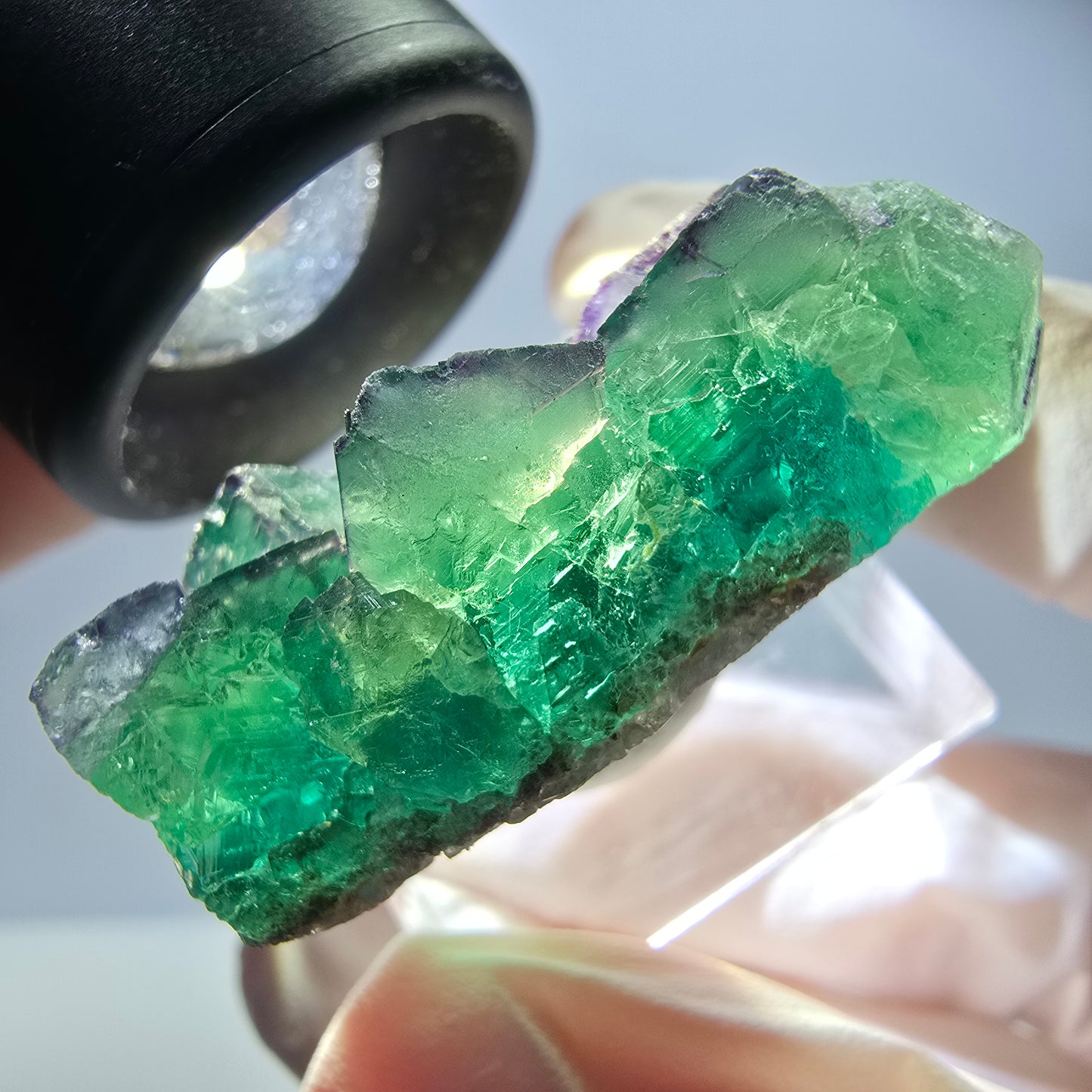Rare Fluorite Cube Specimen, green purple Okorusu, Namibia 37*25*13mm