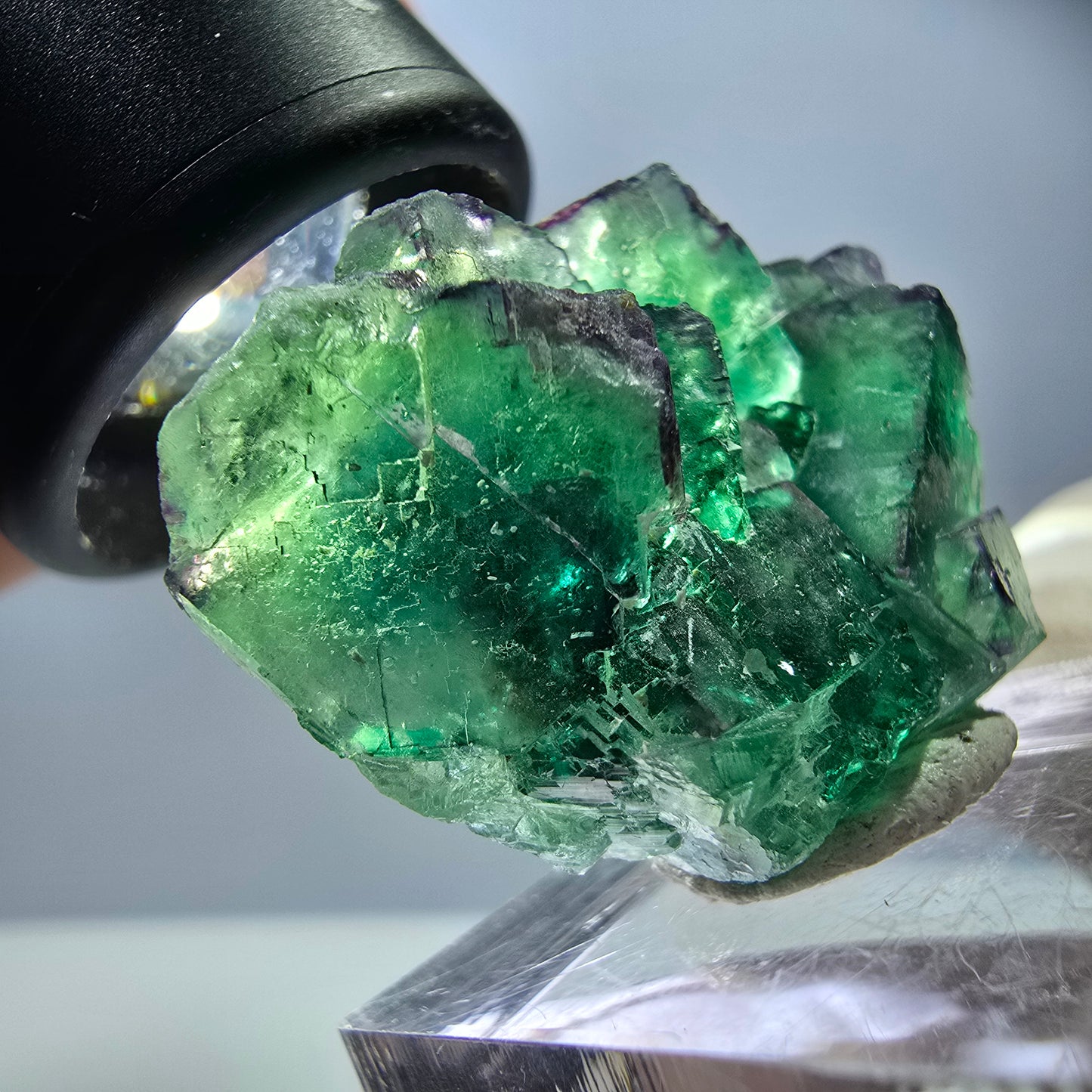 Rare Fluorite Cube Specimen, green purple Okorusu, Namibia 37*25*13mm