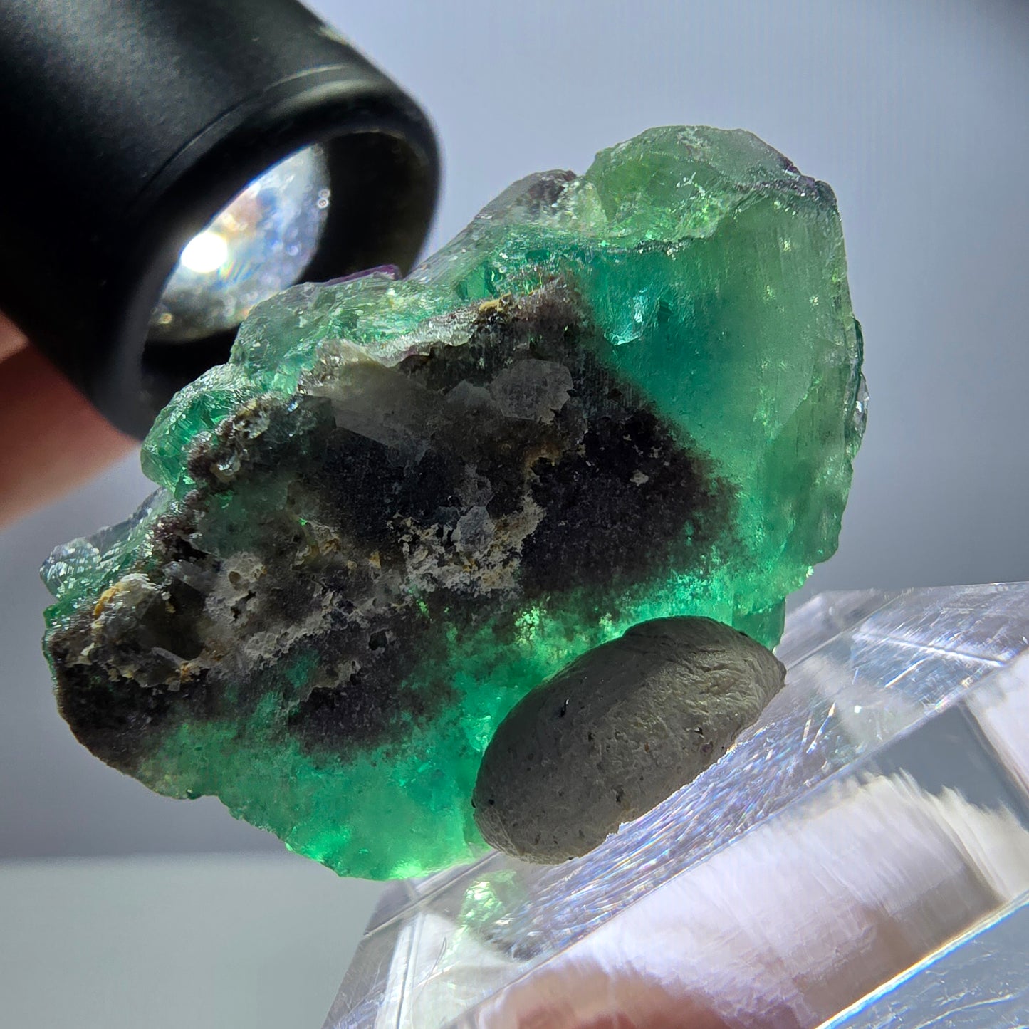 Rare Fluorite Cube Specimen, green purple Okorusu, Namibia 37*25*13mm