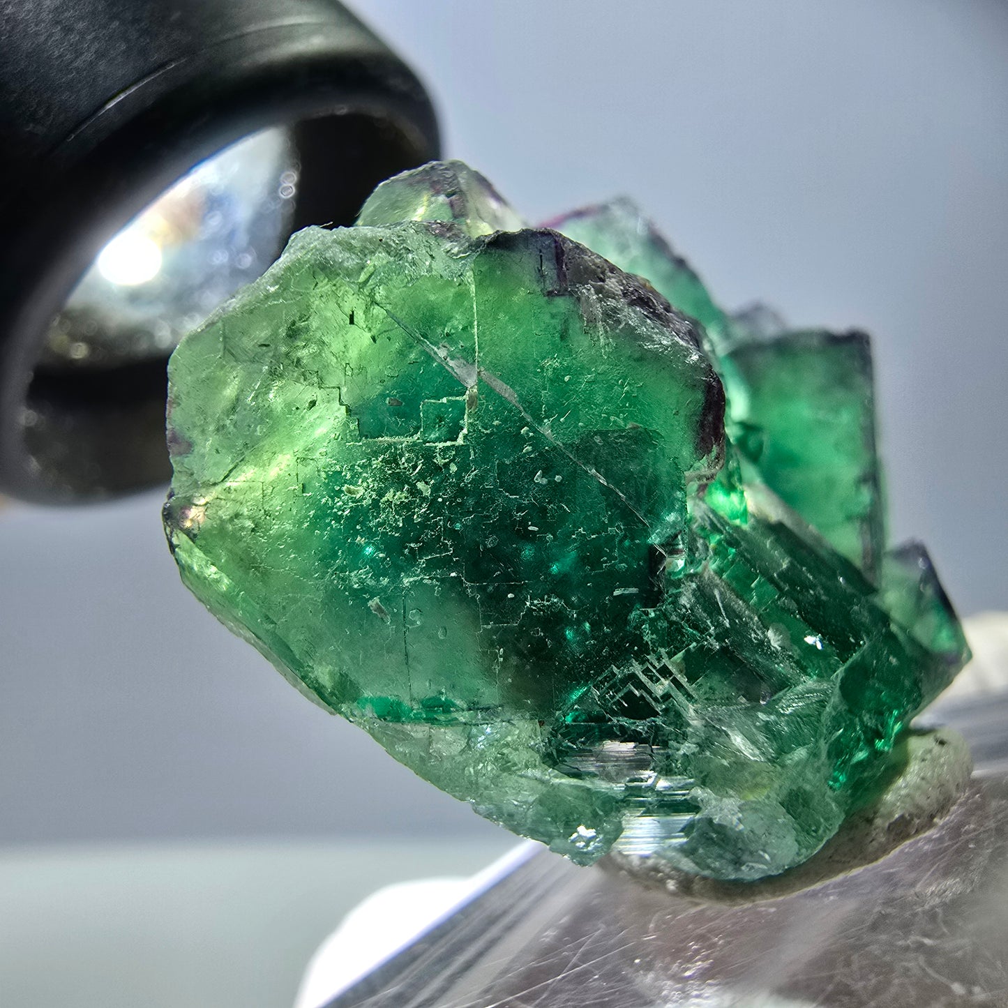 Rare Fluorite Cube Specimen, green purple Okorusu, Namibia 37*25*13mm