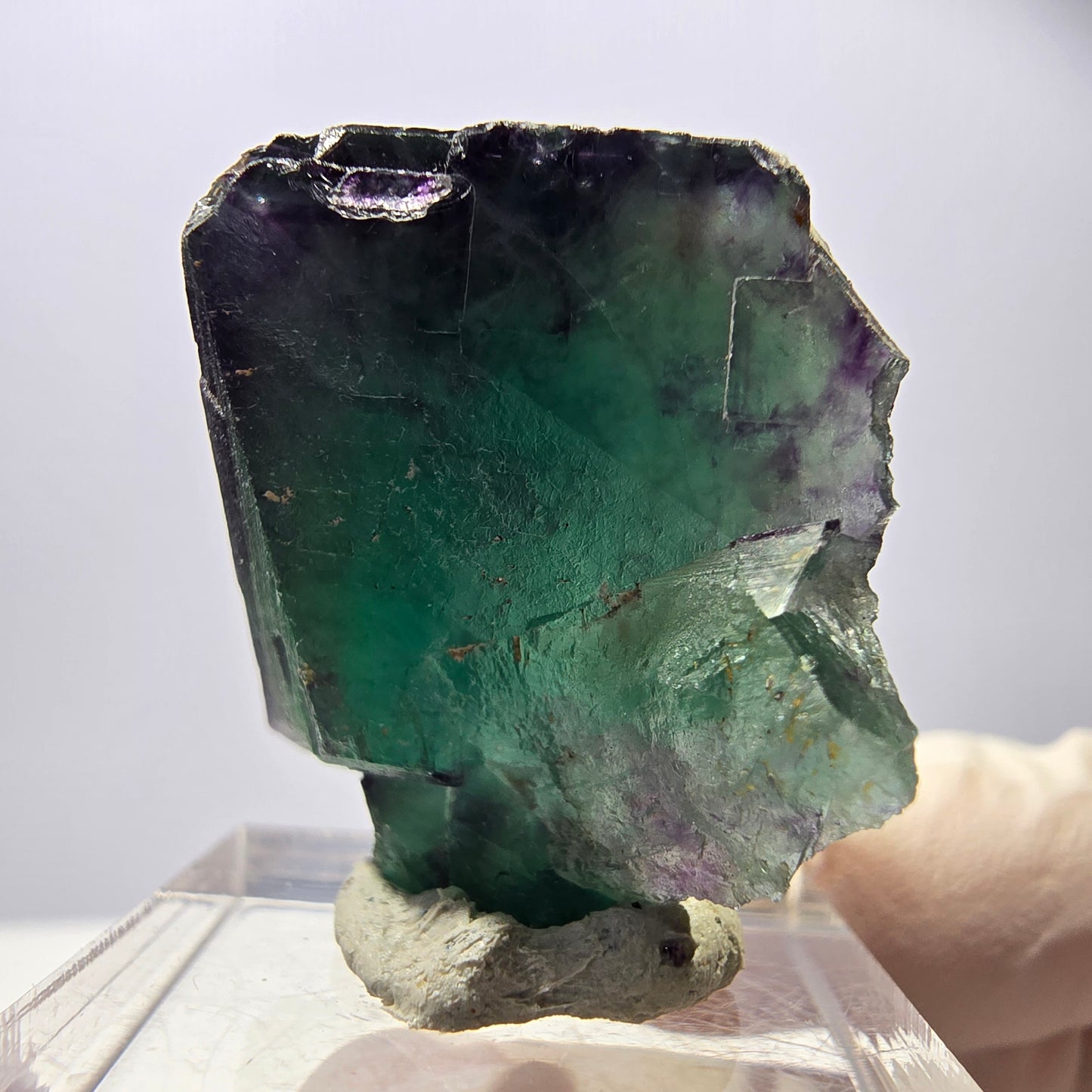 Rare Fluorite Cube Specimen, green purple Okorusu, Namibia 37*28*19mm