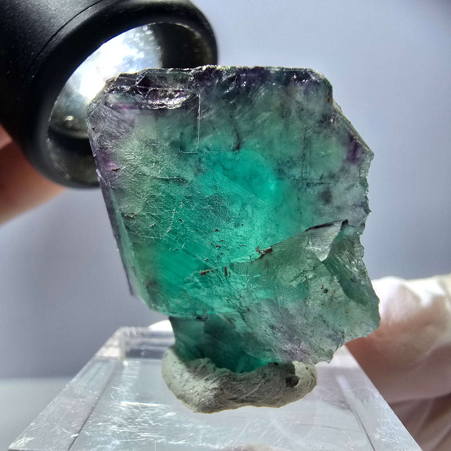 Rare Fluorite Cube Specimen, green purple Okorusu, Namibia 37*28*19mm