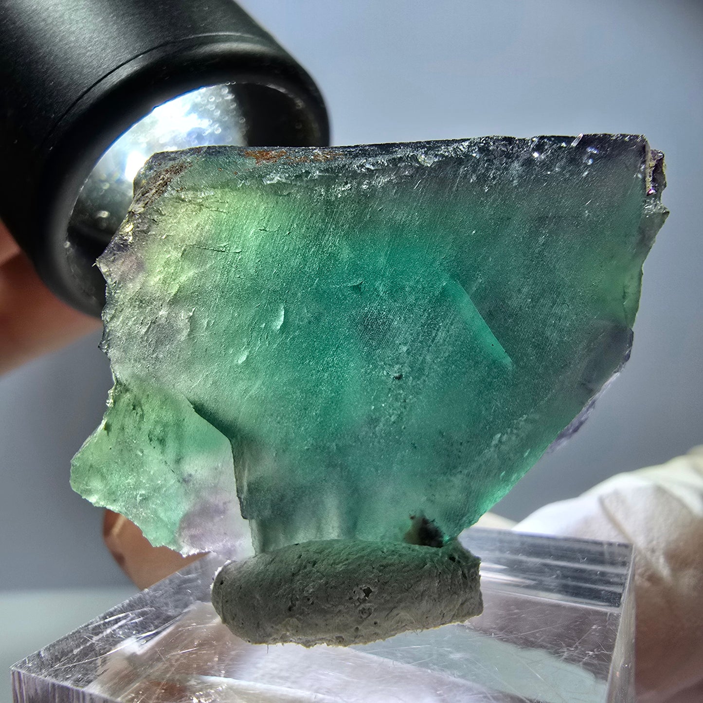 Rare Fluorite Cube Specimen, green purple Okorusu, Namibia 37*28*19mm