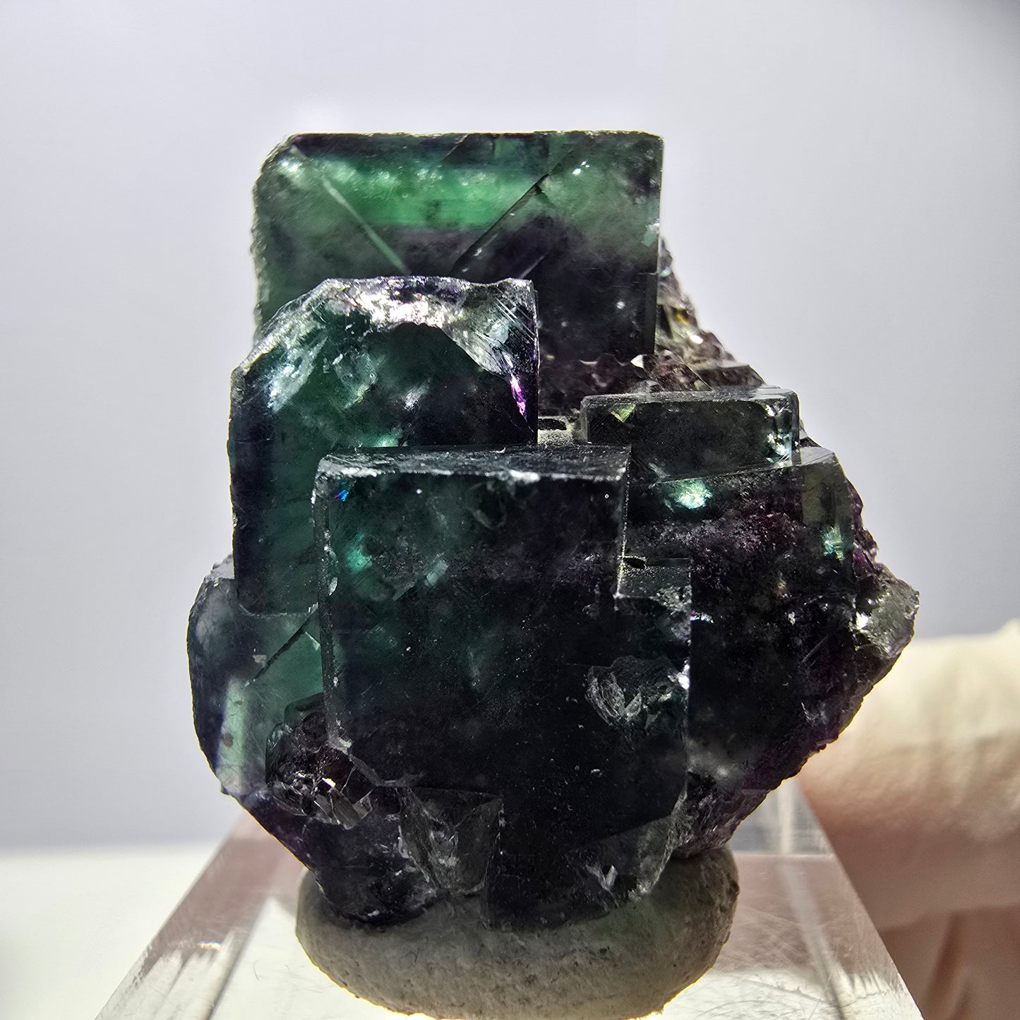 Rare Fluorite Cube Specimen, green purple Okorusu, Namibia 32*27*26mm