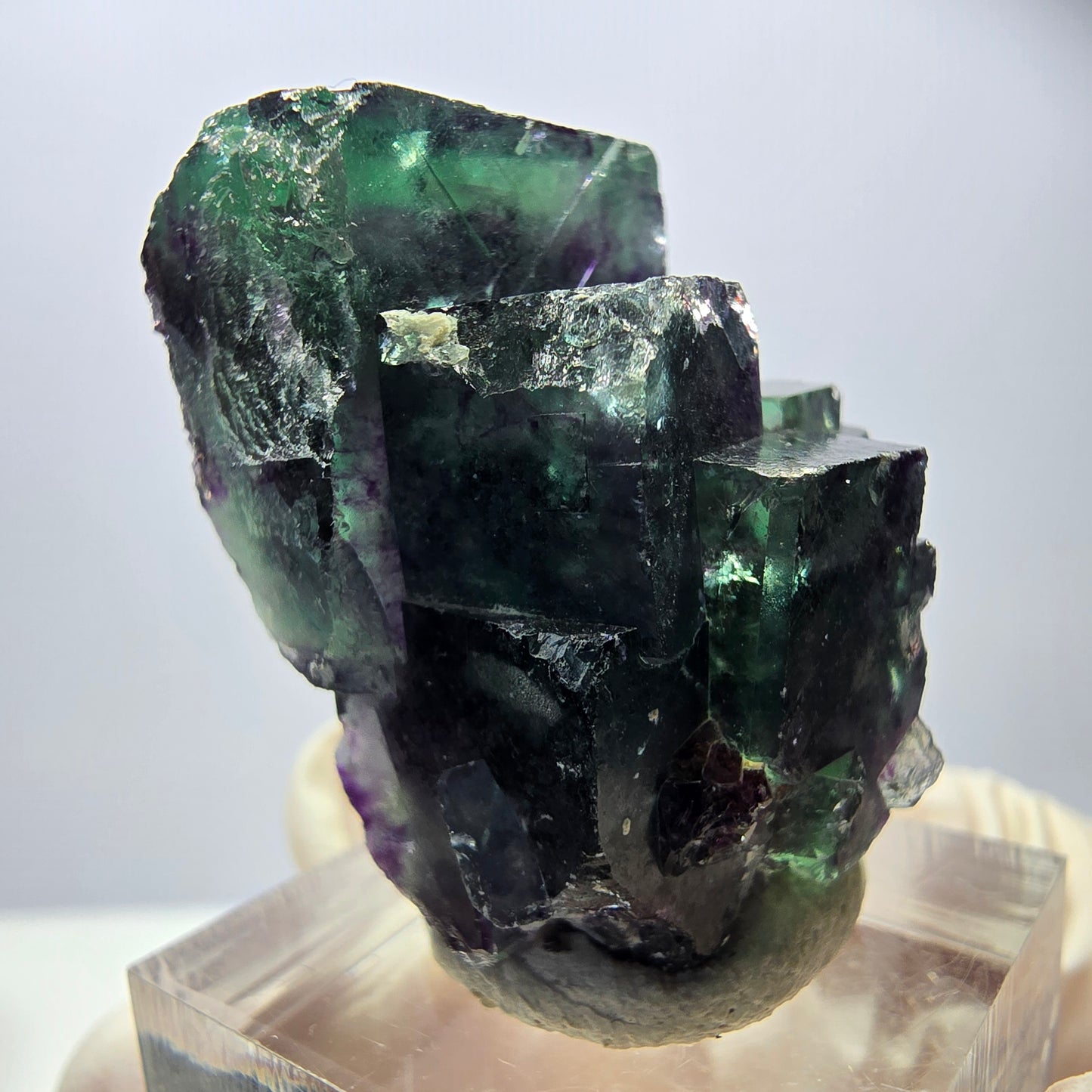 Rare Fluorite Cube Specimen, green purple Okorusu, Namibia 32*27*26mm
