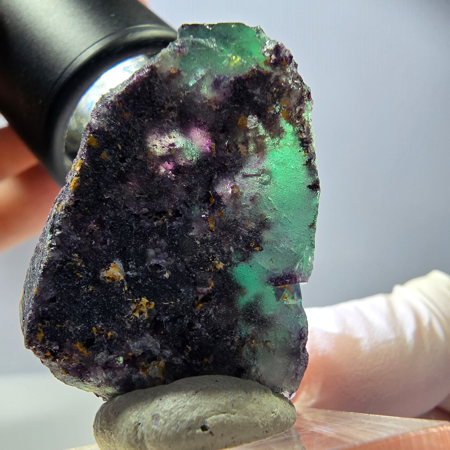 Rare Fluorite Cube Specimen, green purple Okorusu, Namibia 32*27*26mm
