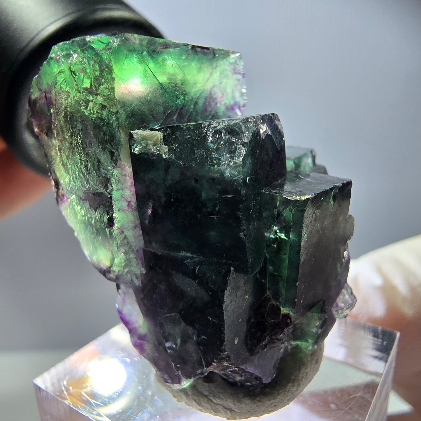 Rare Fluorite Cube Specimen, green purple Okorusu, Namibia 32*27*26mm