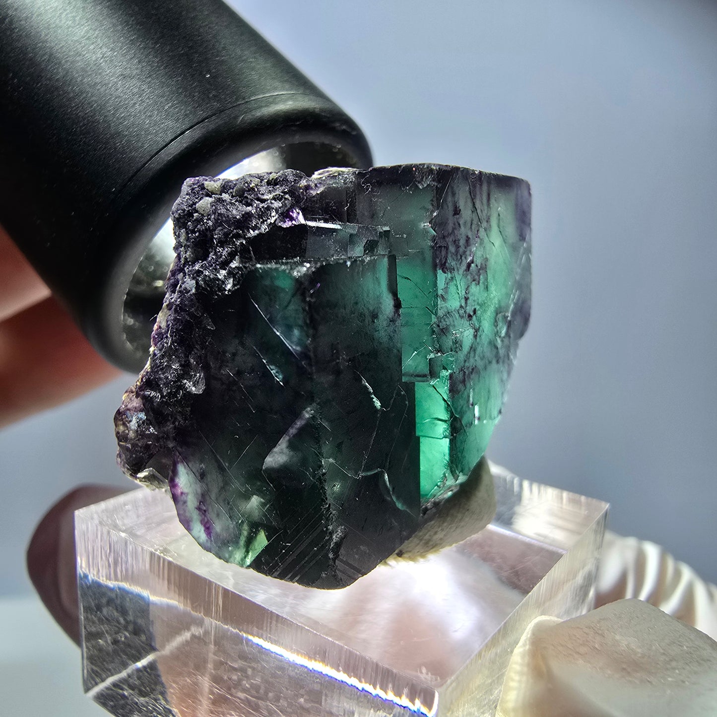 Rare Fluorite Cube Specimen, green purple Okorusu, Namibia 26*23*20mm