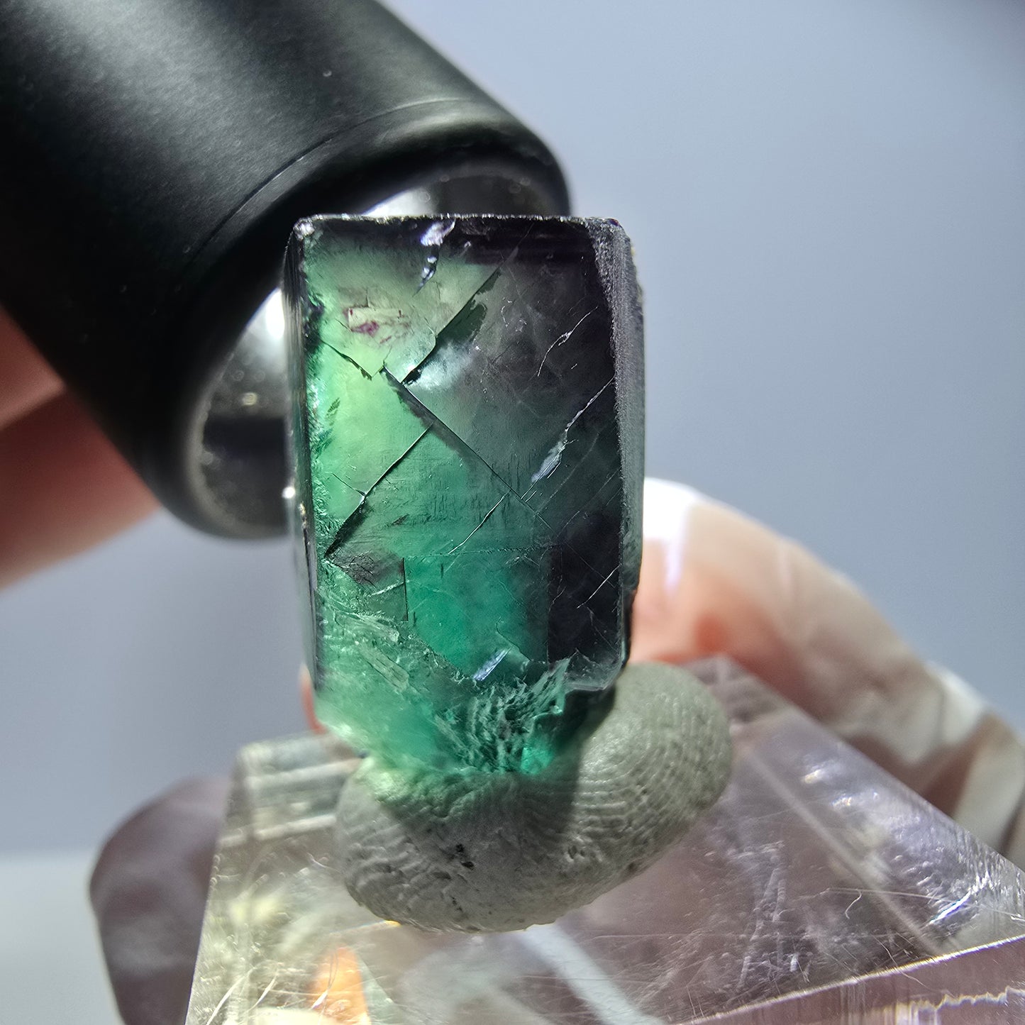 Rare Fluorite Cube Specimen, green purple Okorusu, Namibia 26*23*20mm
