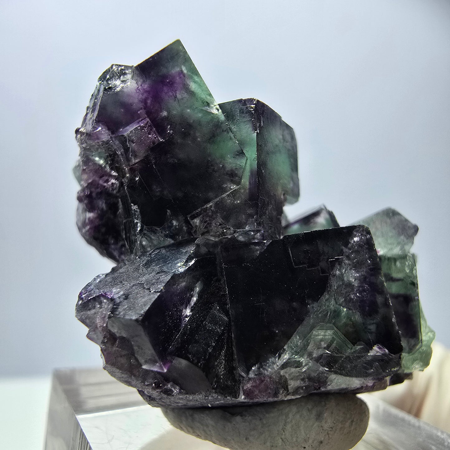 Rare Fluorite Cube Specimen, green purple Okorusu, Namibia 35*24*19mm