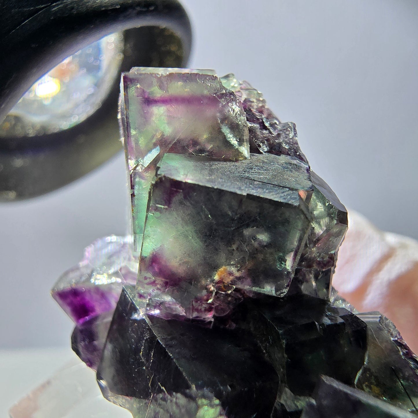 Rare Fluorite Cube Specimen, green purple Okorusu, Namibia 35*24*19mm