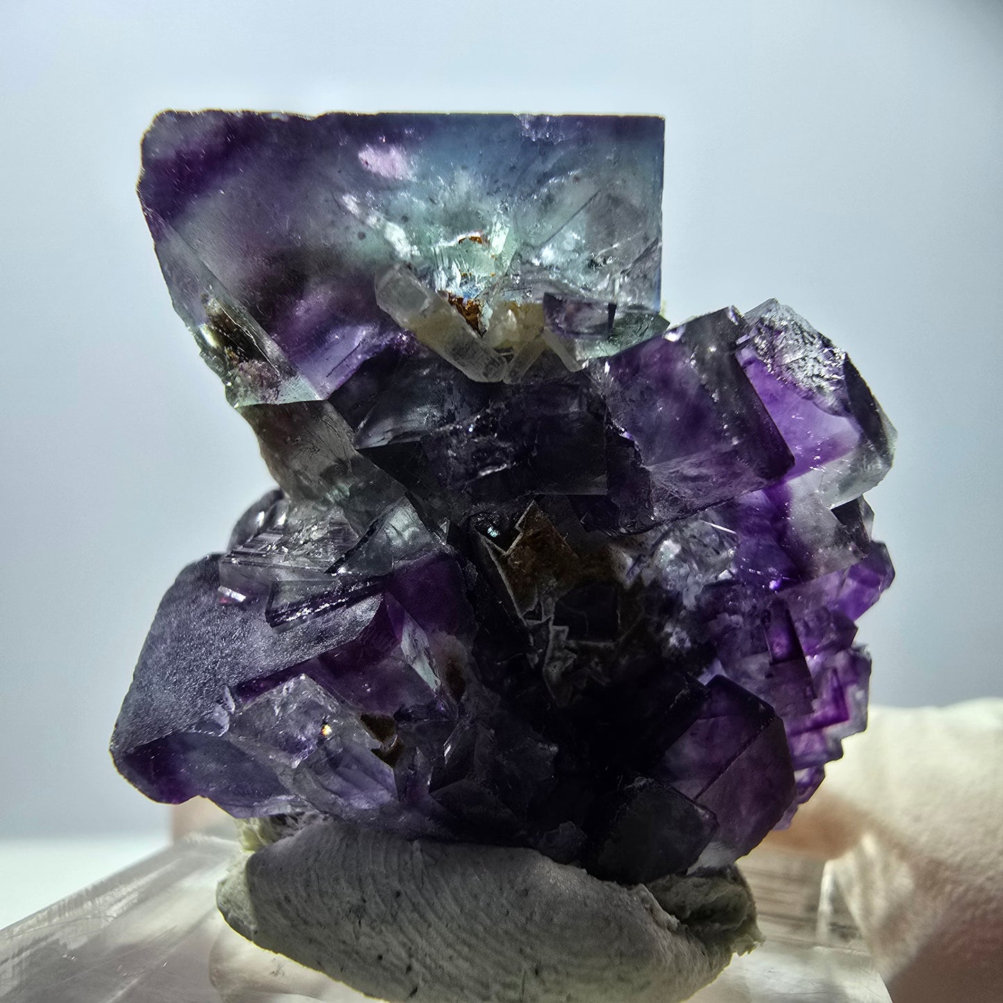 Rare Fluorite Cube Specimen, green purple Okorusu, Namibia 35*27*20mm