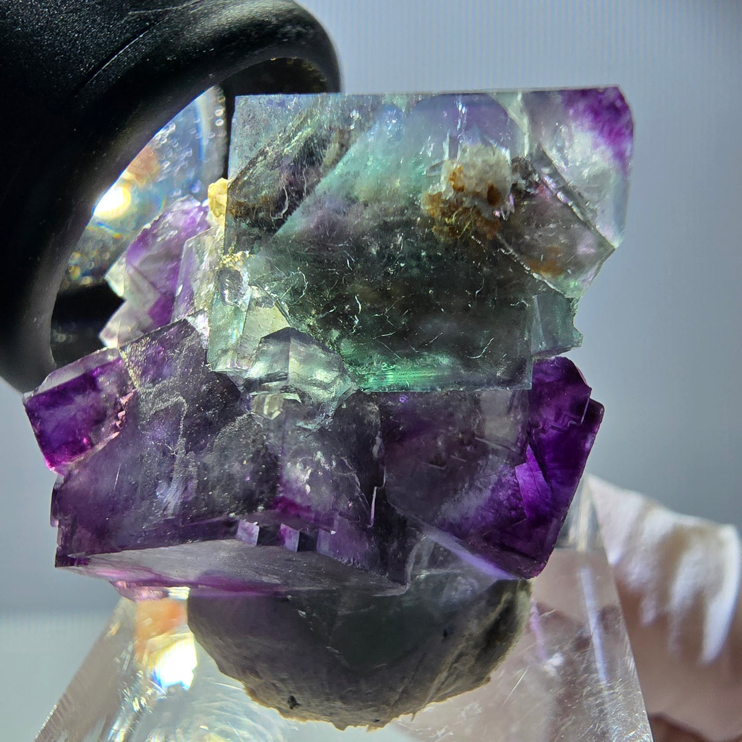 Rare Fluorite Cube Specimen, green purple Okorusu, Namibia 35*27*20mm