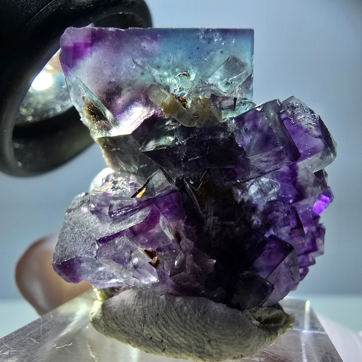 Rare Fluorite Cube Specimen, green purple Okorusu, Namibia 35*27*20mm