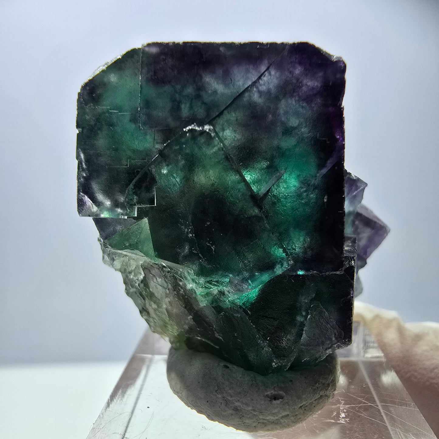 Rare Fluorite Cube Specimen, green purple Okorusu, Namibia 42*31*30mm