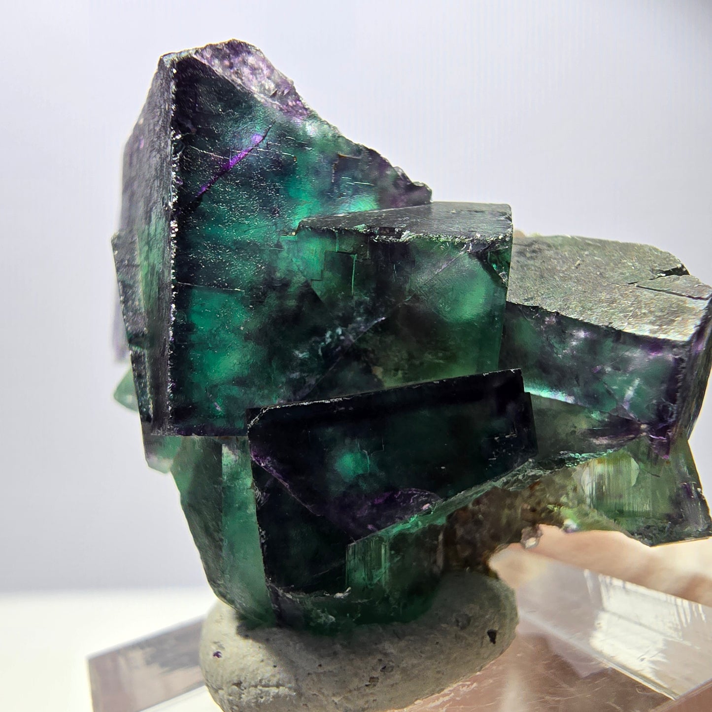 Rare Fluorite Cube Specimen, green purple Okorusu, Namibia 42*31*30mm