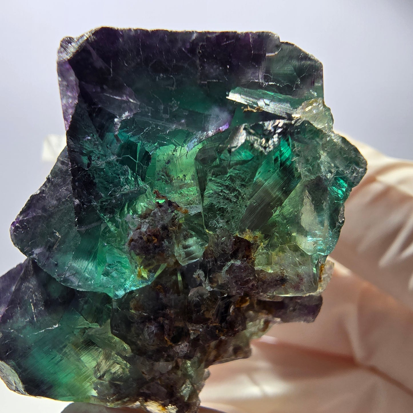 Rare Fluorite Cube Specimen, green purple Okorusu, Namibia 42*31*30mm