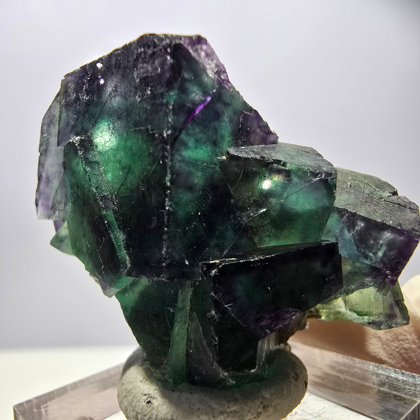 Rare Fluorite Cube Specimen, green purple Okorusu, Namibia 42*31*30mm