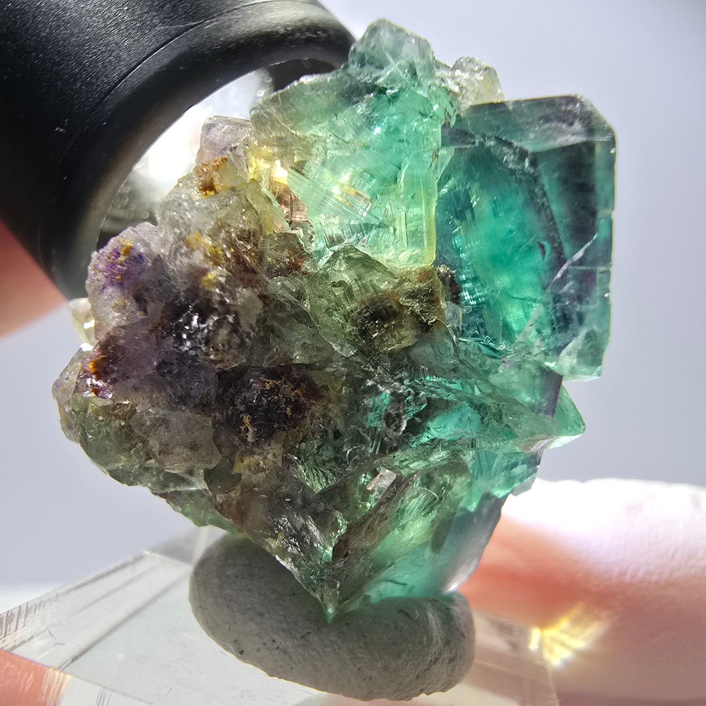 Rare Fluorite Cube Specimen, green purple Okorusu, Namibia 42*31*30mm