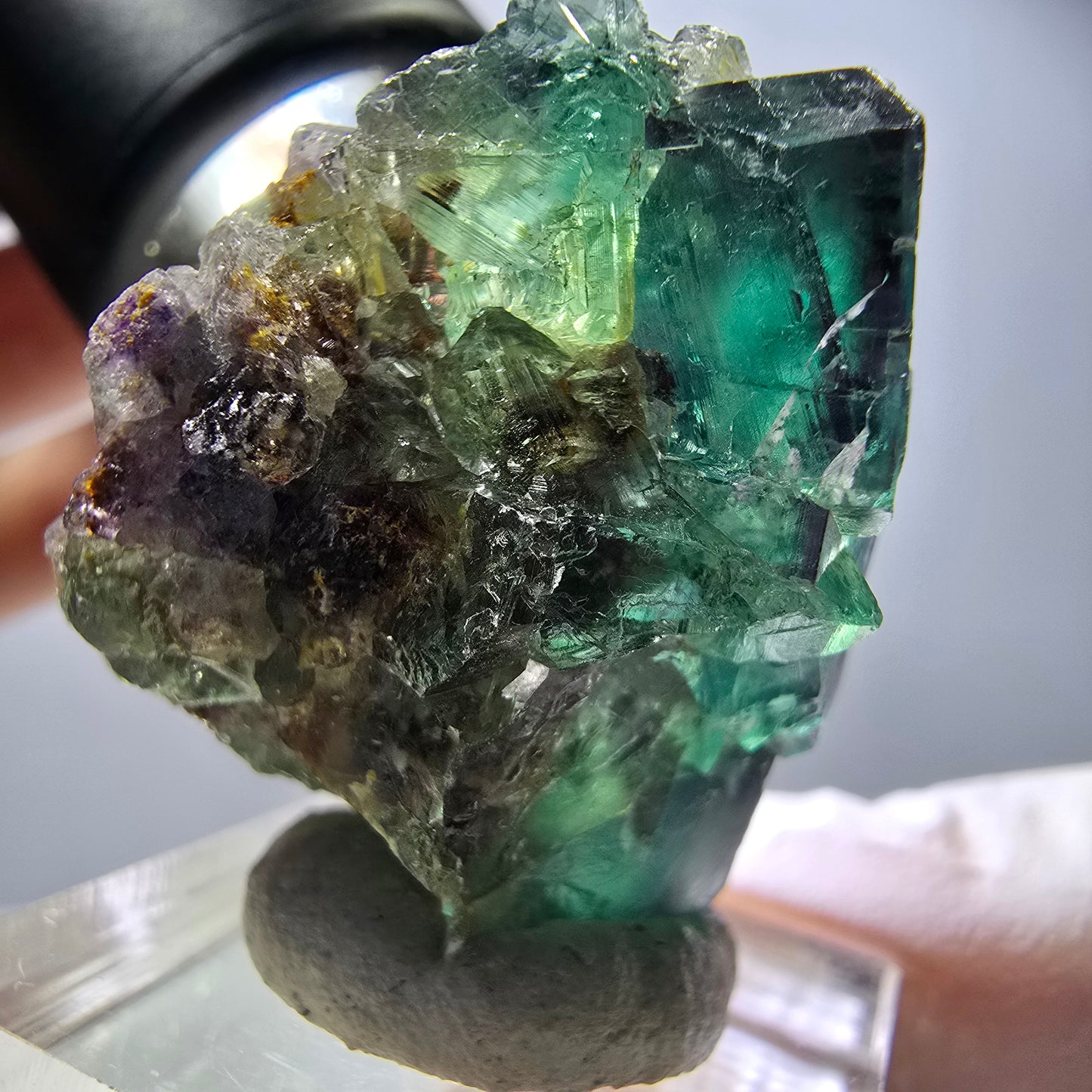 Rare Fluorite Cube Specimen, green purple Okorusu, Namibia 42*31*30mm