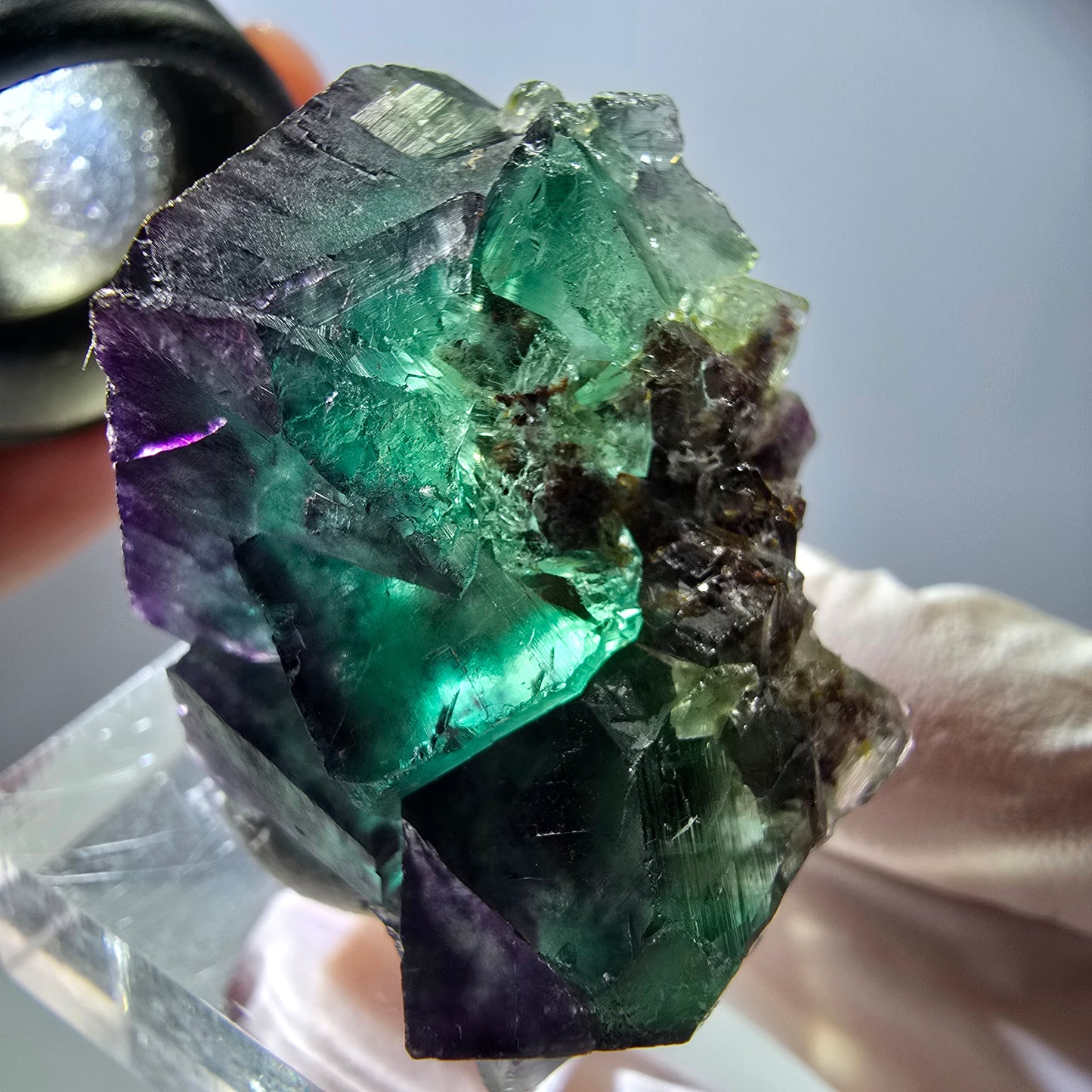 Rare Fluorite Cube Specimen, green purple Okorusu, Namibia 42*31*30mm