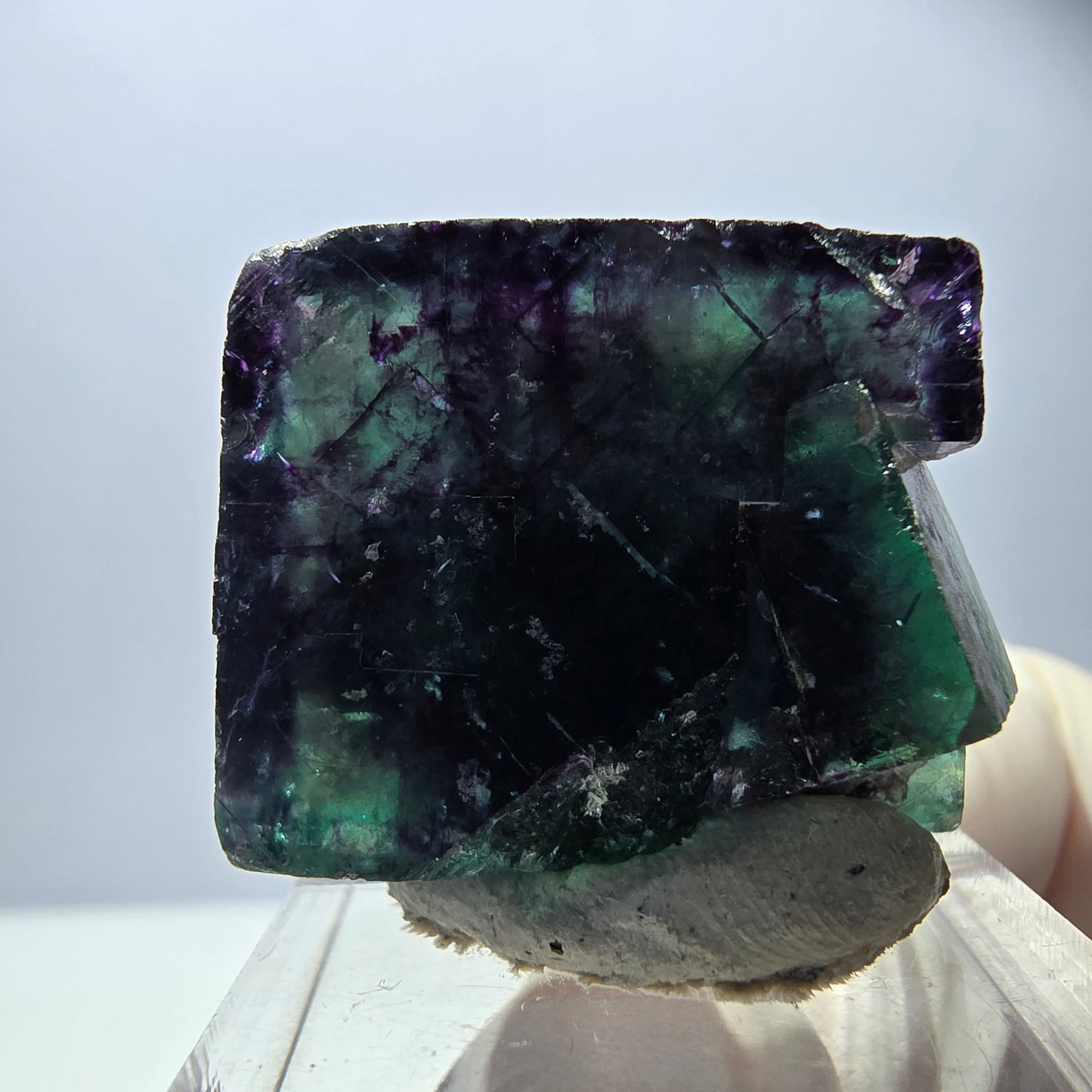 Rare Fluorite Cube Specimen, green purple Okorusu, Namibia 30*22*16mm