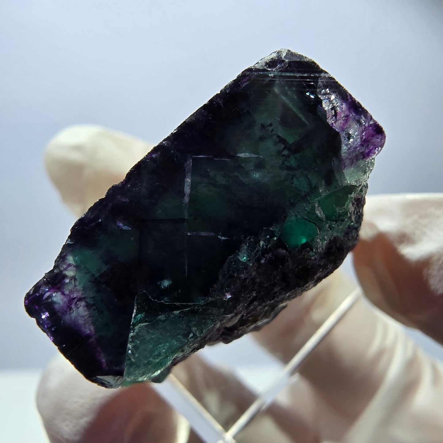 Rare Fluorite Cube Specimen, green purple Okorusu, Namibia 30*22*16mm