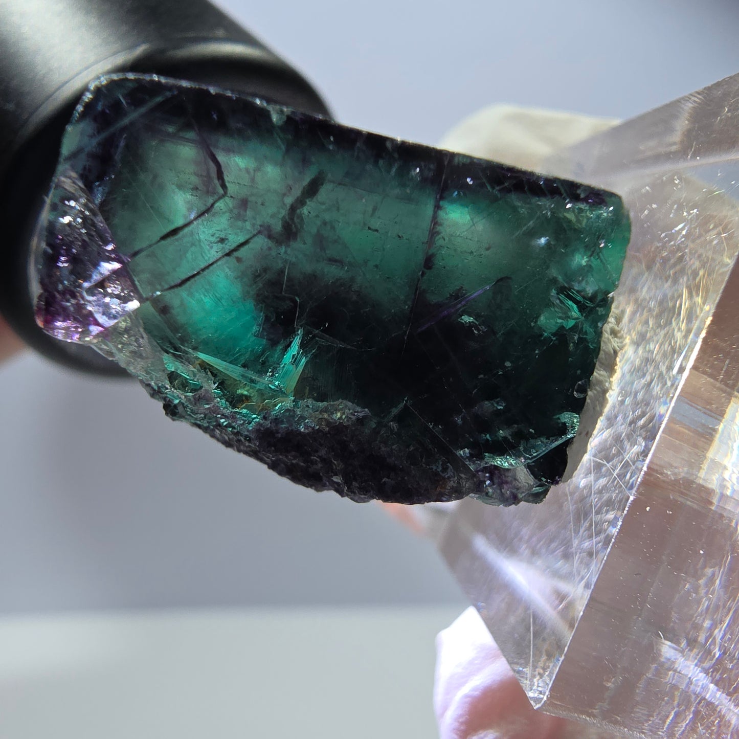 Rare Fluorite Cube Specimen, green purple Okorusu, Namibia 30*22*16mm
