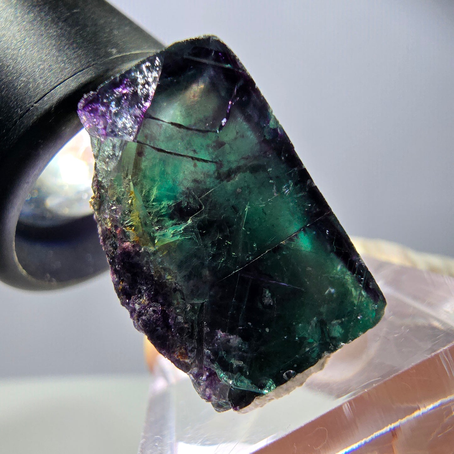 Rare Fluorite Cube Specimen, green purple Okorusu, Namibia 30*22*16mm
