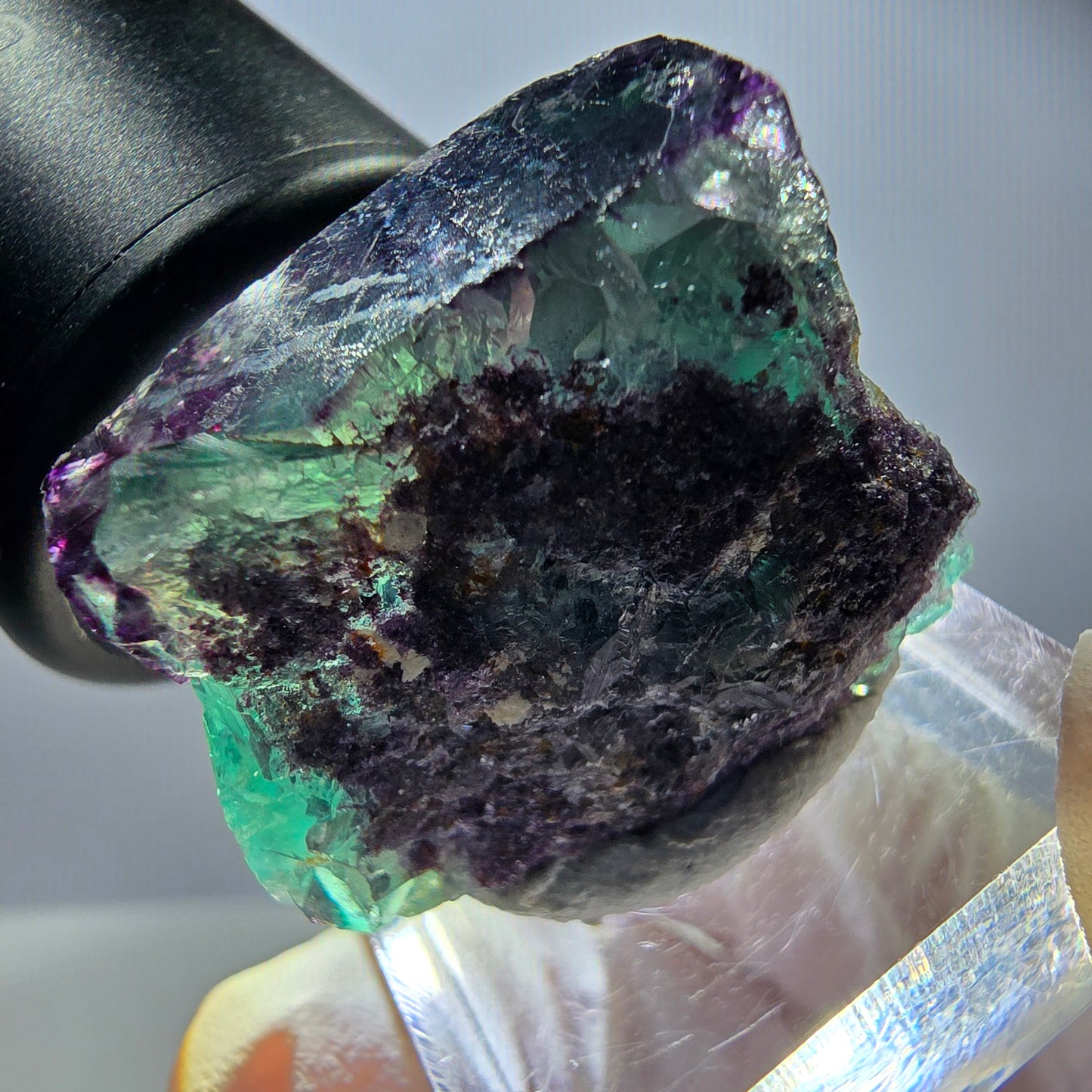 Rare Fluorite Cube Specimen, green purple Okorusu, Namibia 30*22*16mm
