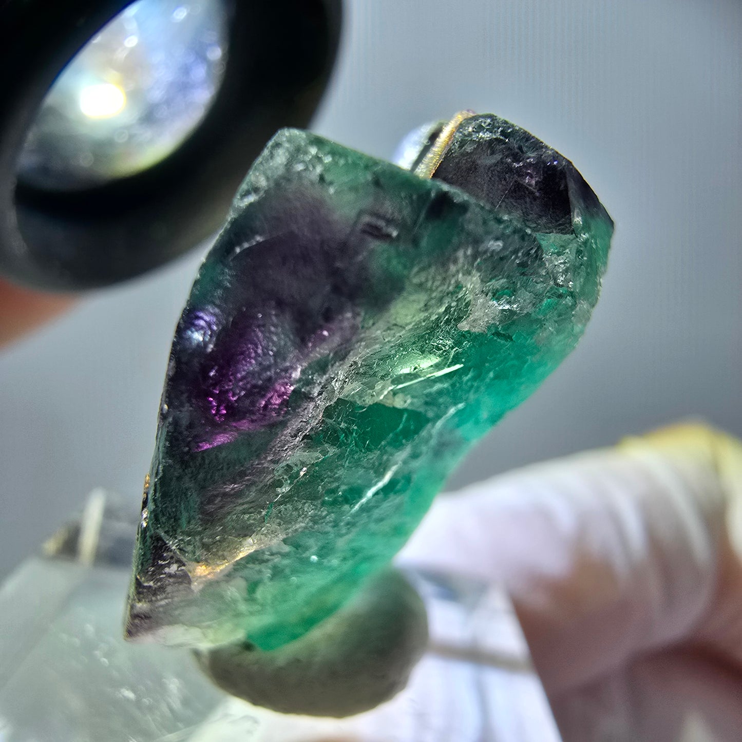Rare Fluorite Cube Specimen, green purple Okorusu, Namibia 27*27*13mm