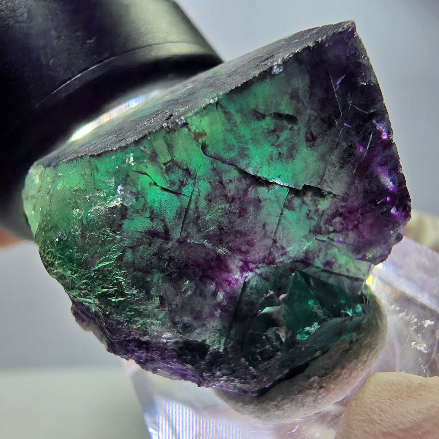 Rare Fluorite Cube Specimen, green purple Okorusu, Namibia 26*24*18mm