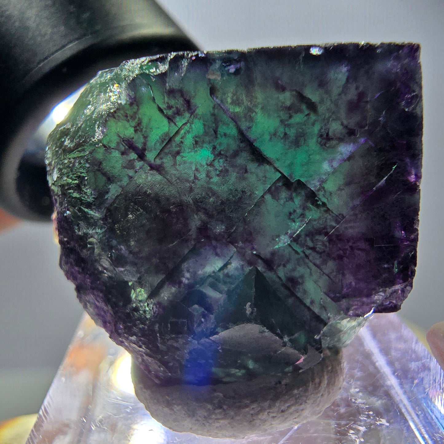 Rare Fluorite Cube Specimen, green purple Okorusu, Namibia 26*24*18mm