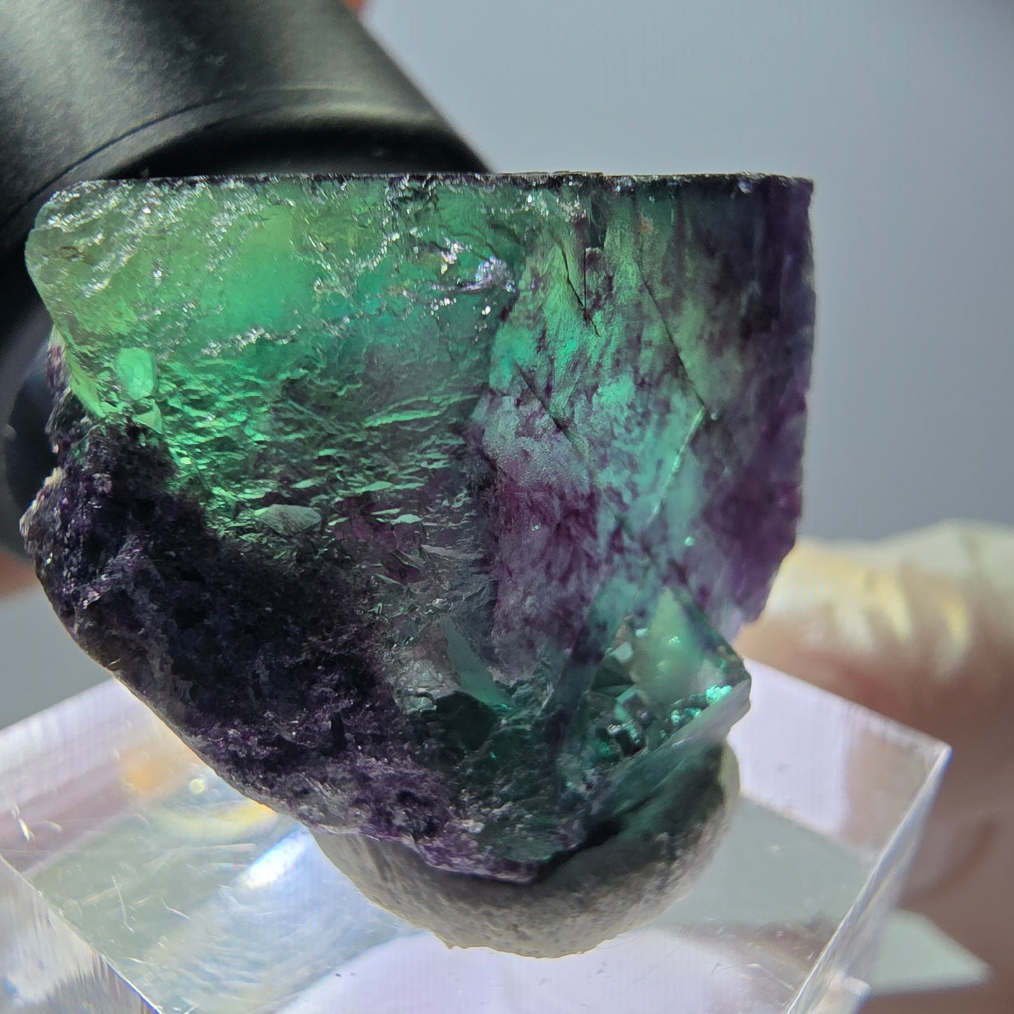 Rare Fluorite Cube Specimen, green purple Okorusu, Namibia 26*24*18mm