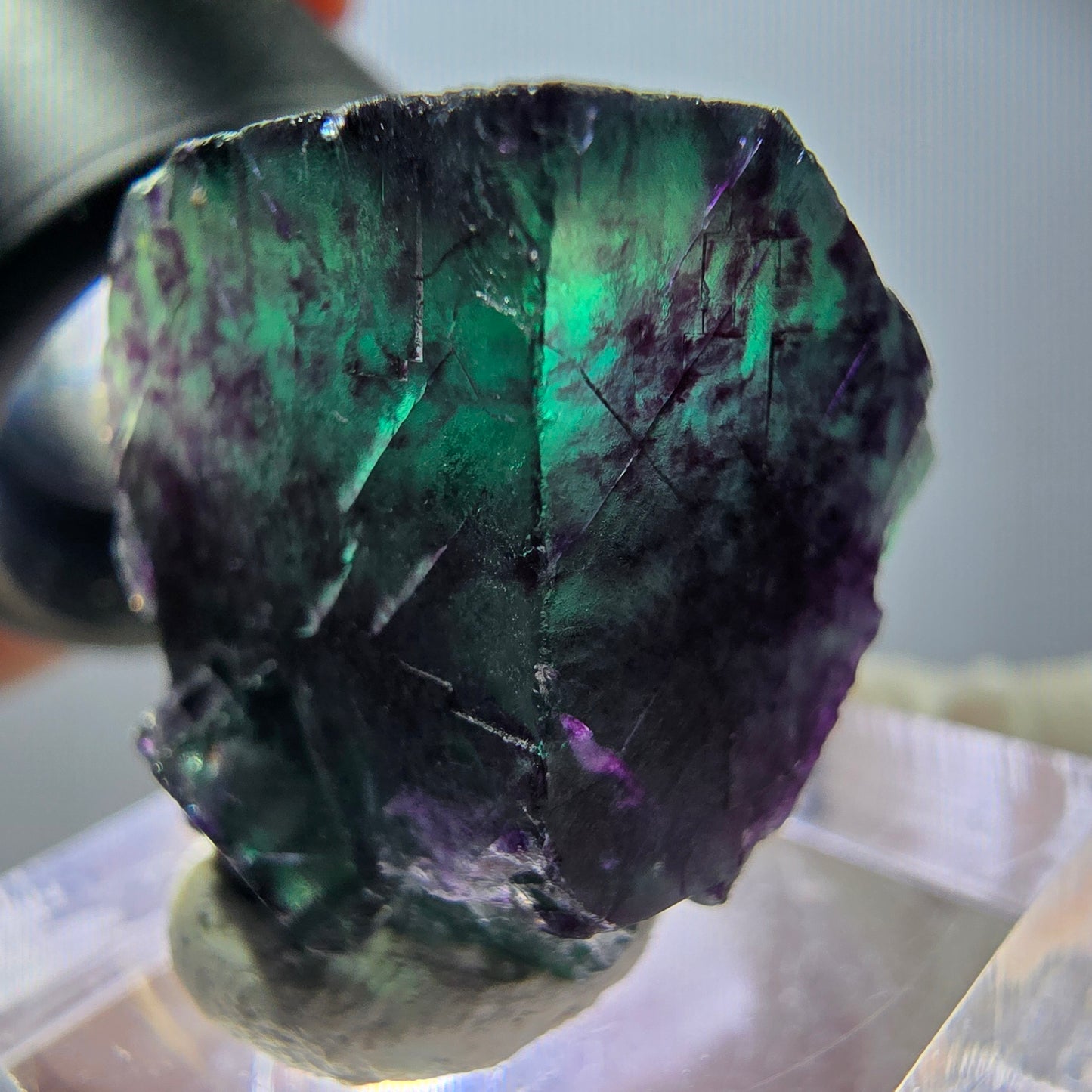 Rare Fluorite Cube Specimen, green purple Okorusu, Namibia 26*24*18mm