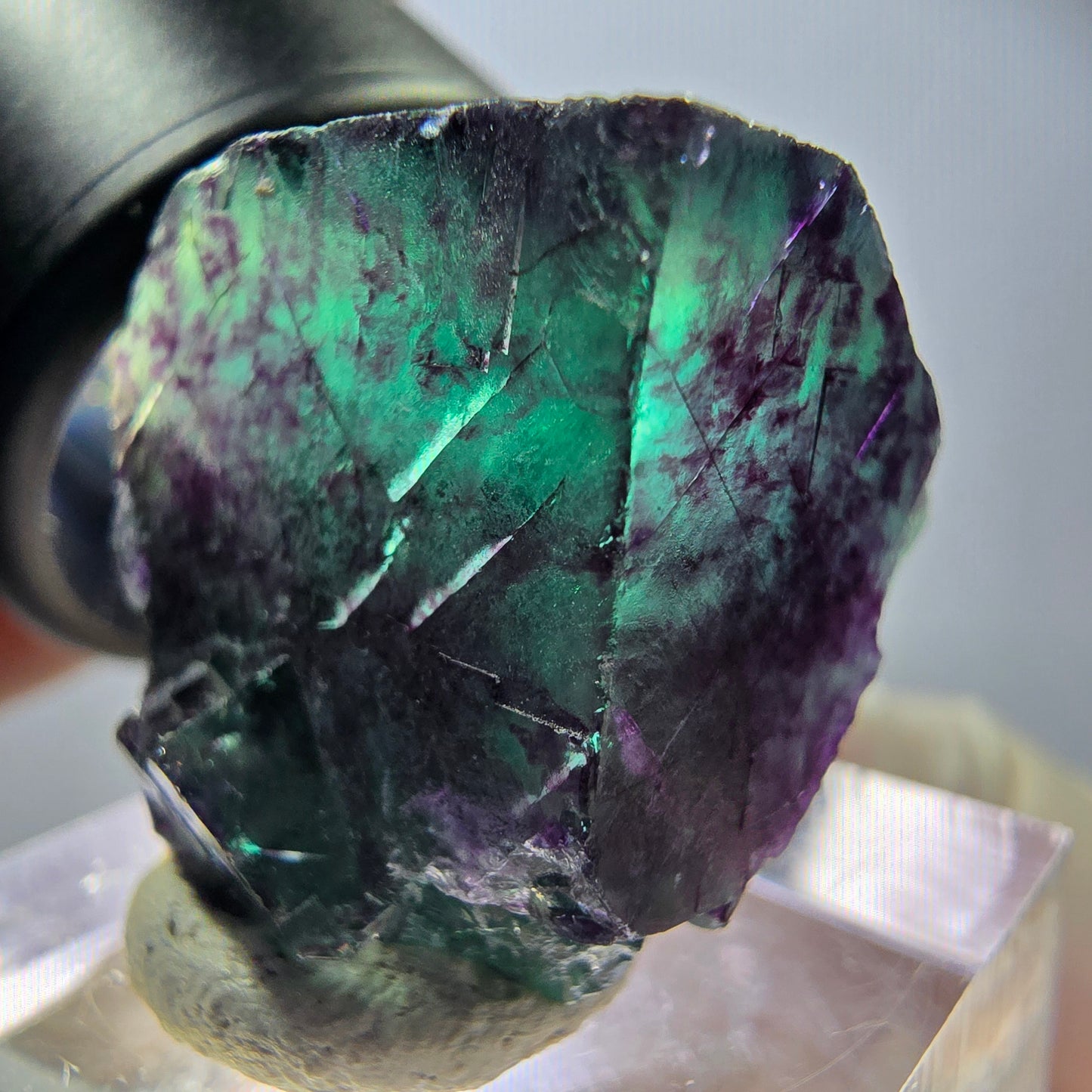 Rare Fluorite Cube Specimen, green purple Okorusu, Namibia 26*24*18mm