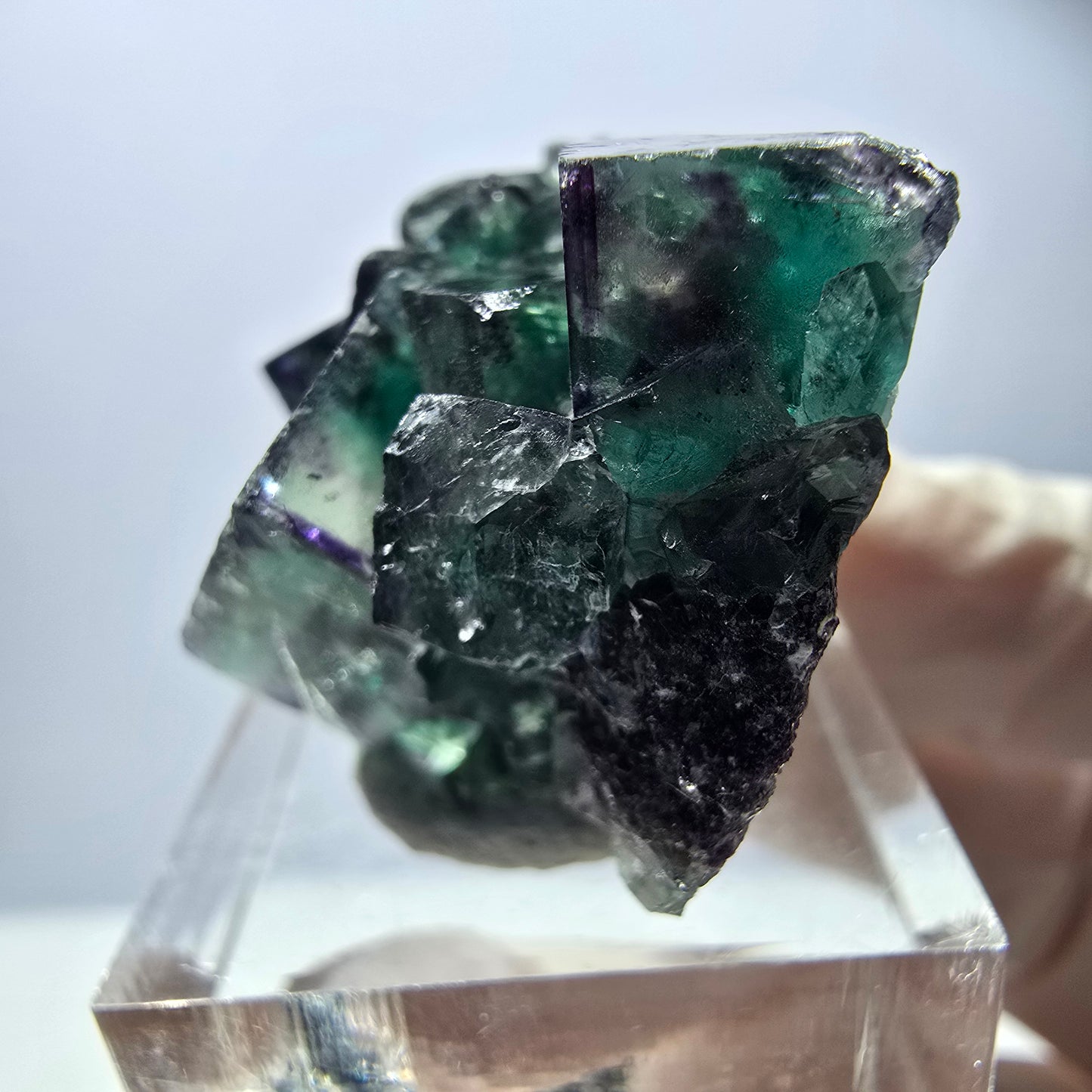 Rare Fluorite Cube Specimen, green purple Okorusu, Namibia 42*25*17mm