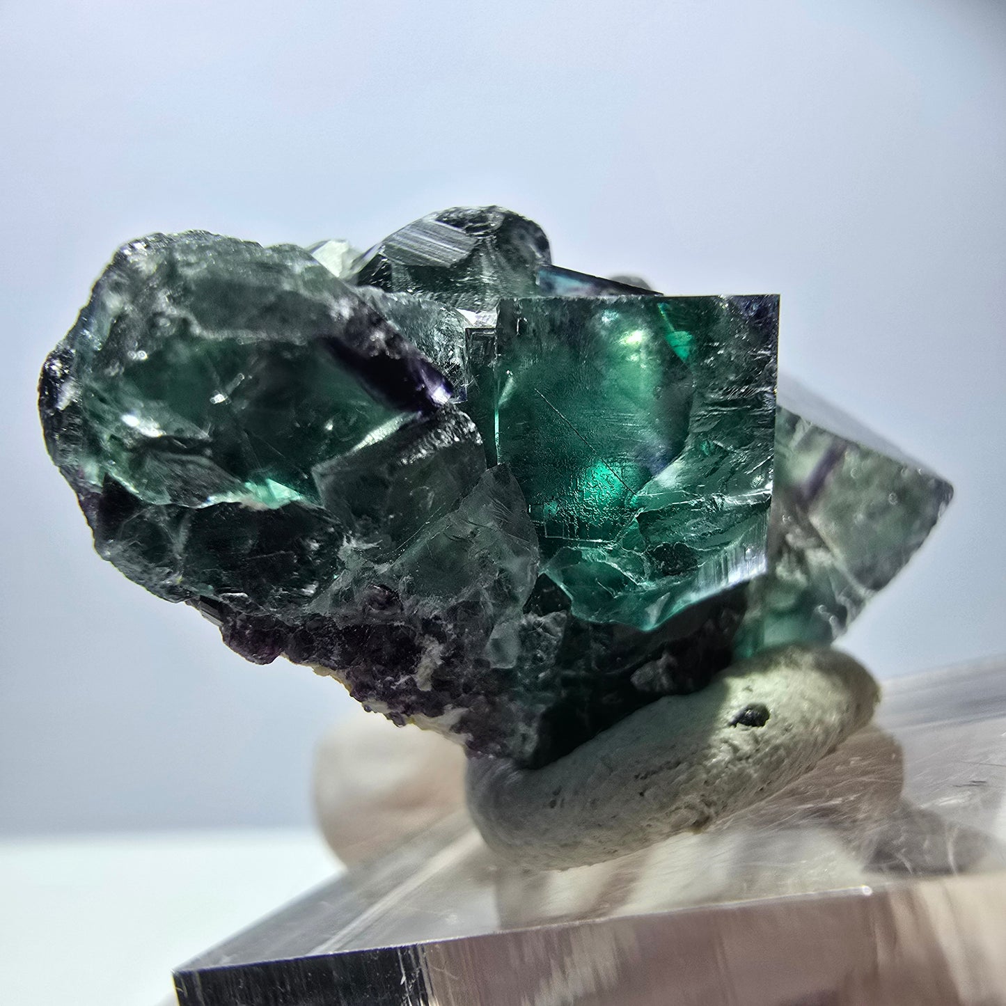 Rare Fluorite Cube Specimen, green purple Okorusu, Namibia 42*25*17mm