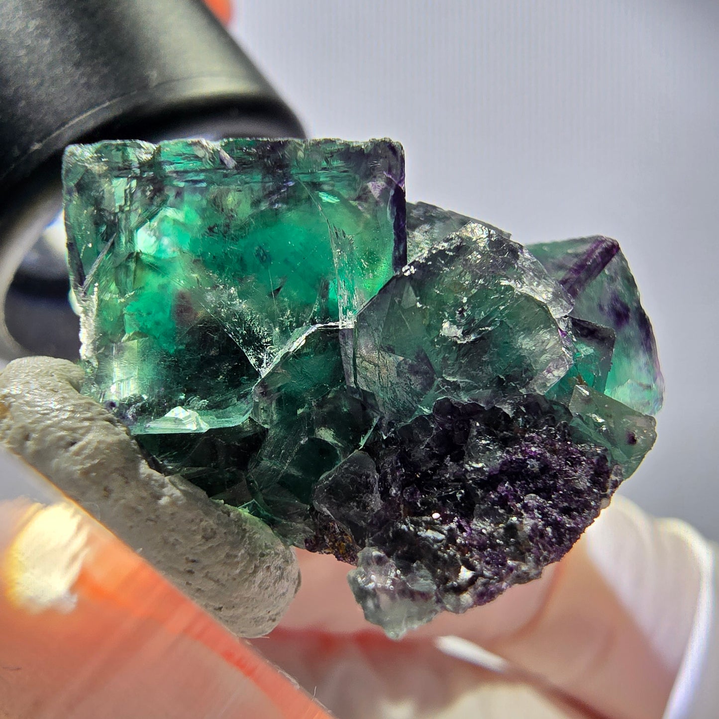 Rare Fluorite Cube Specimen, green purple Okorusu, Namibia 42*25*17mm